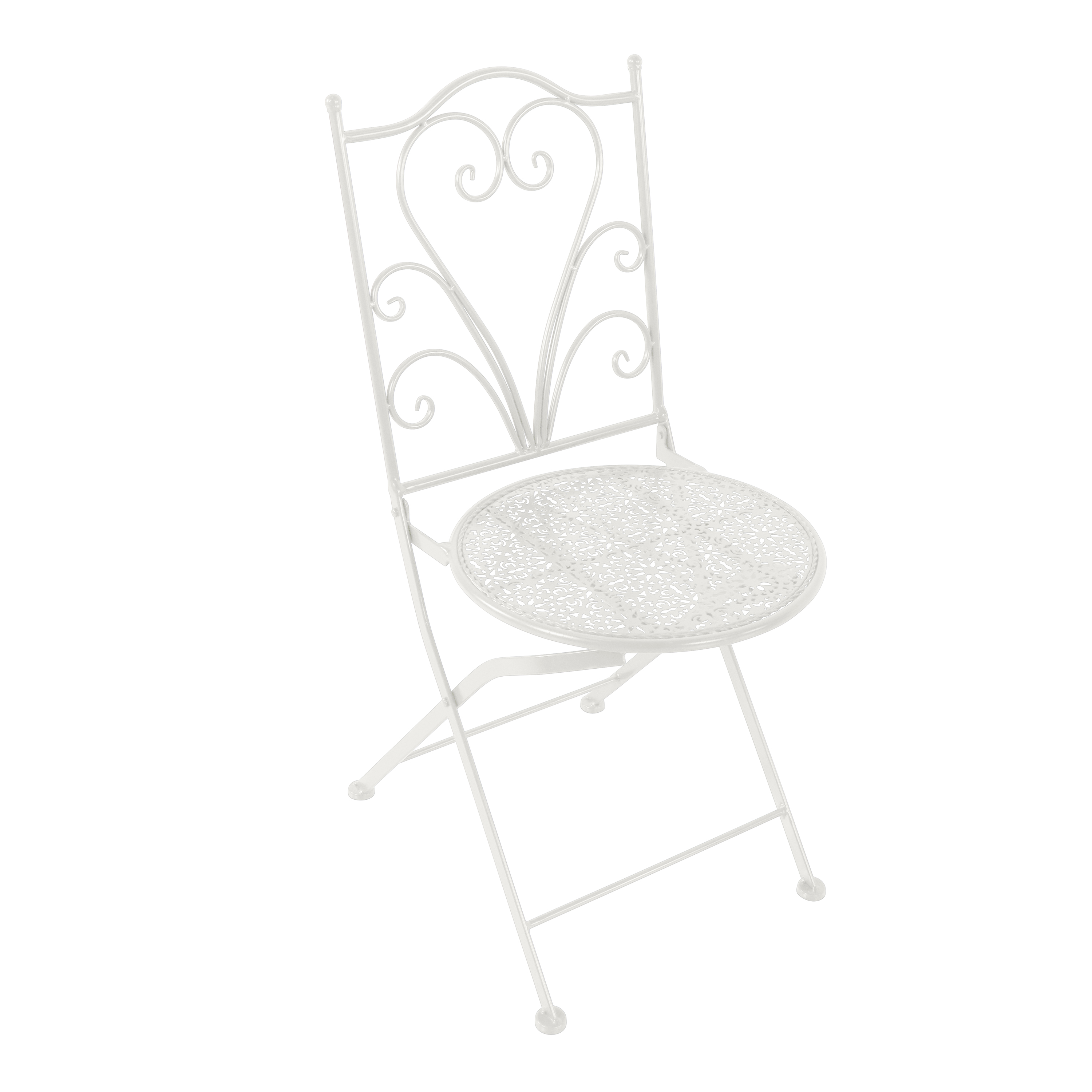 AXI Eloise Metal Bistro Set - Punched White