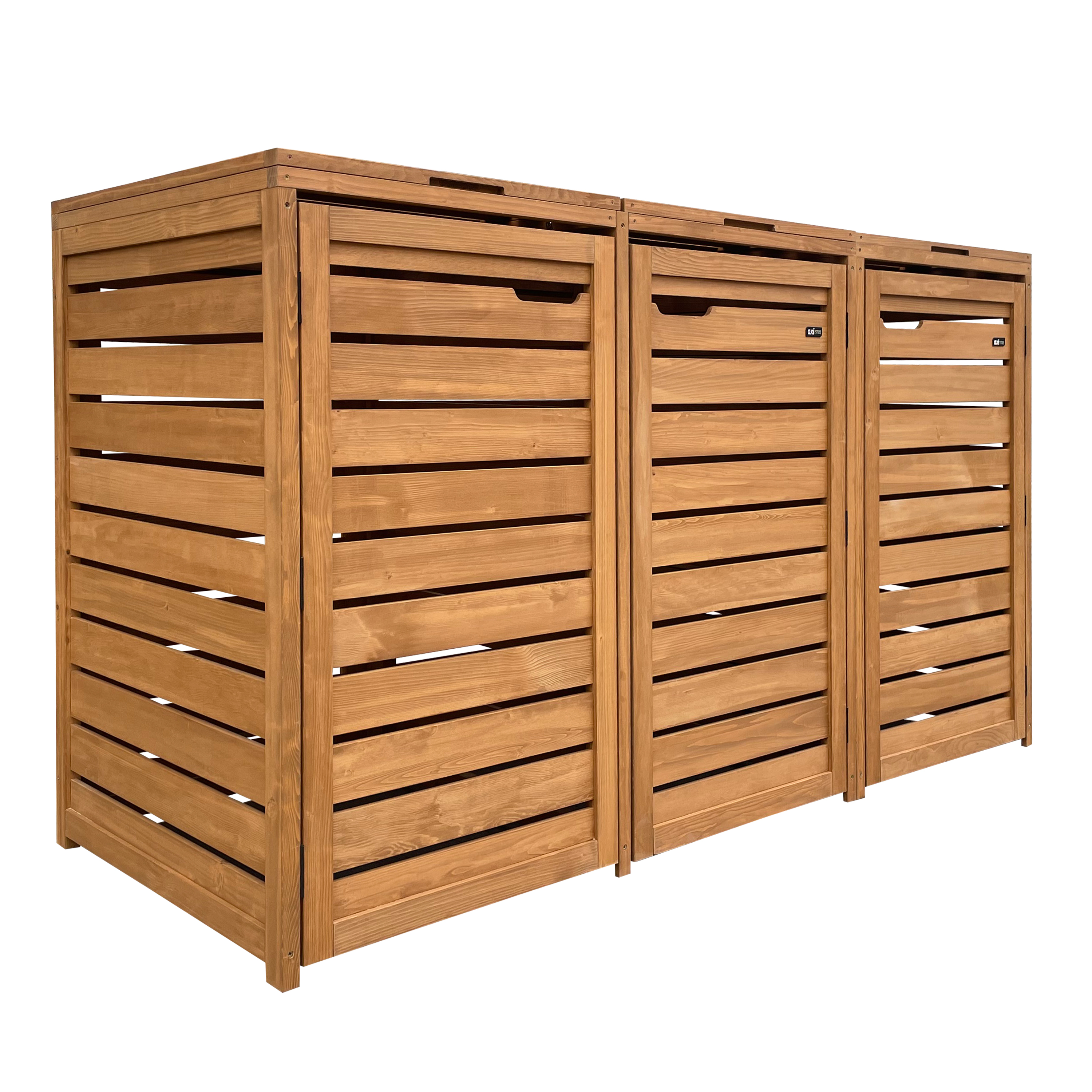 AXI Lex Wooden Bin Storage Brown – 3 bins