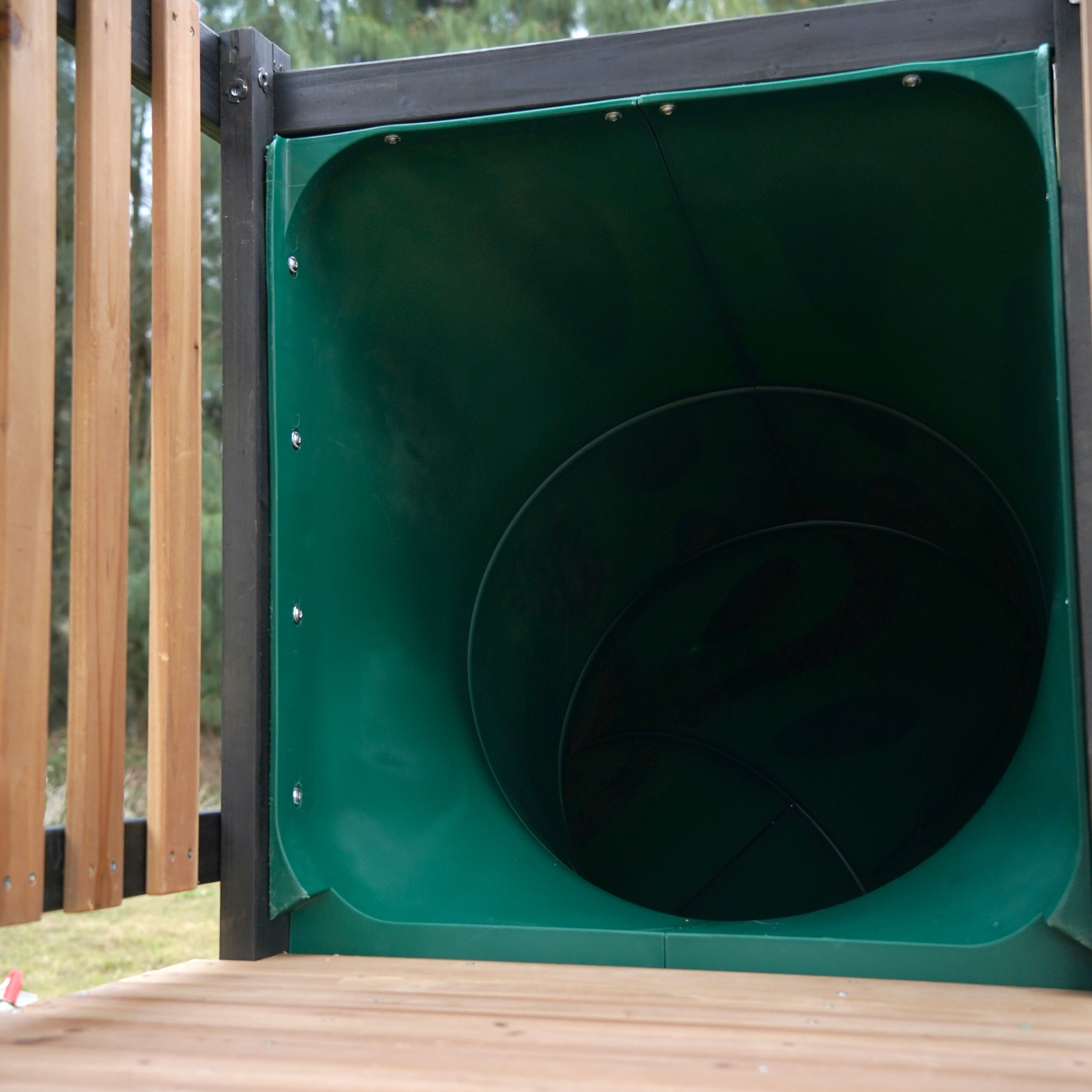 AXI Cody Climbing Frame with Swings, Trapeze and Climbing Wall – Pastel Green Double Slide and Tube Slide