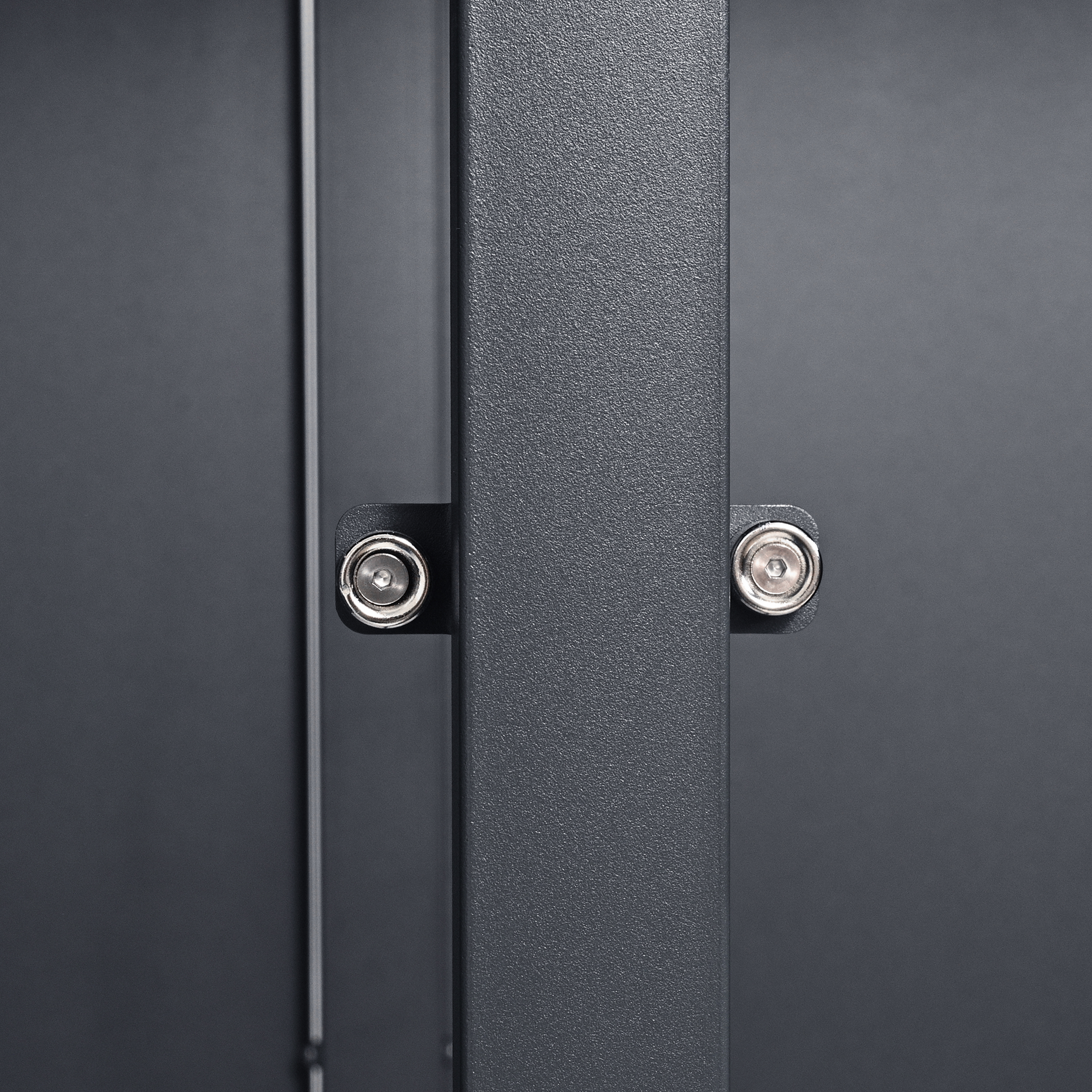 AXI Lucas Metal Garbage Bin Shed Anthracite - 2 Garbage Bins