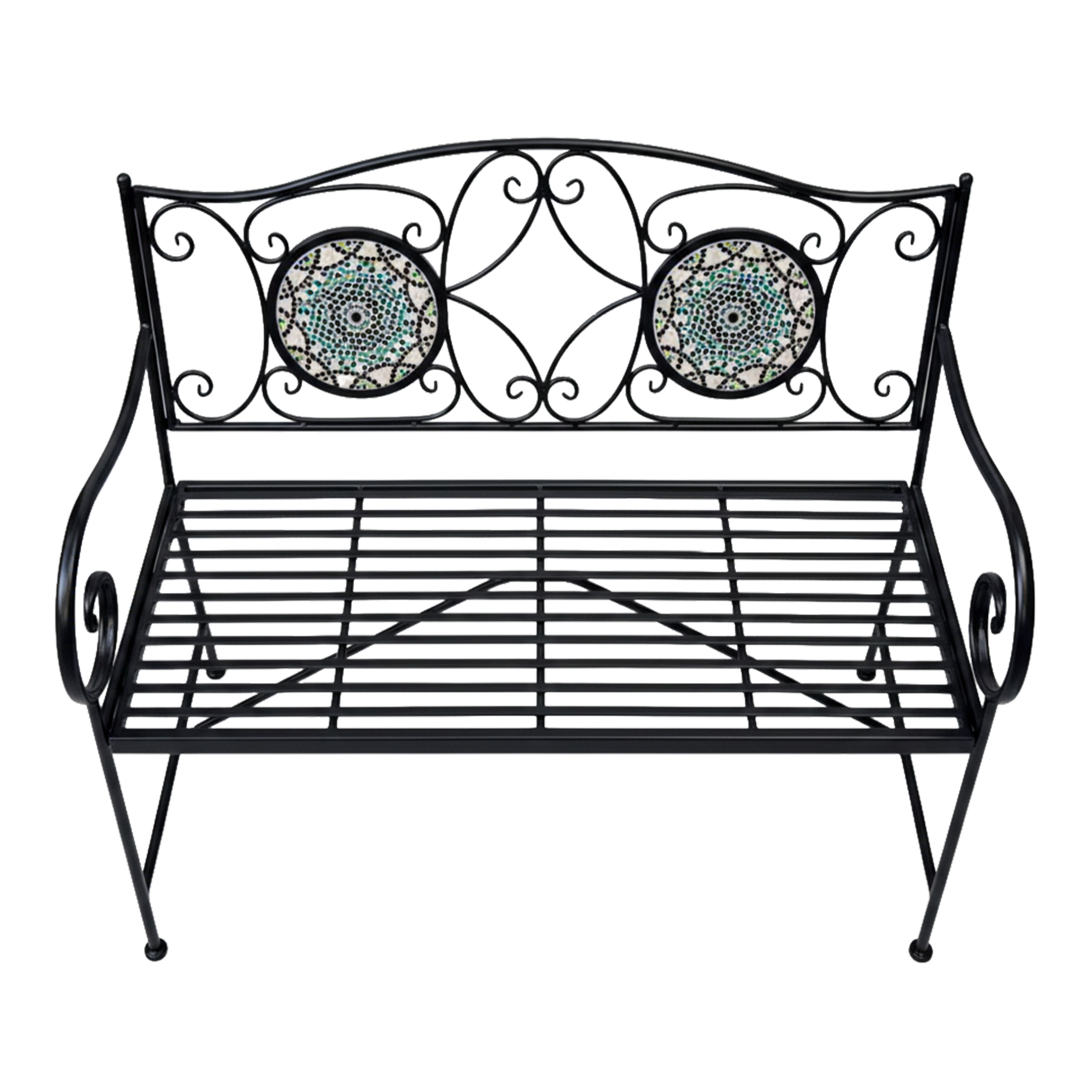 AXI Margot Mosaic Garden Bench - Multicolor