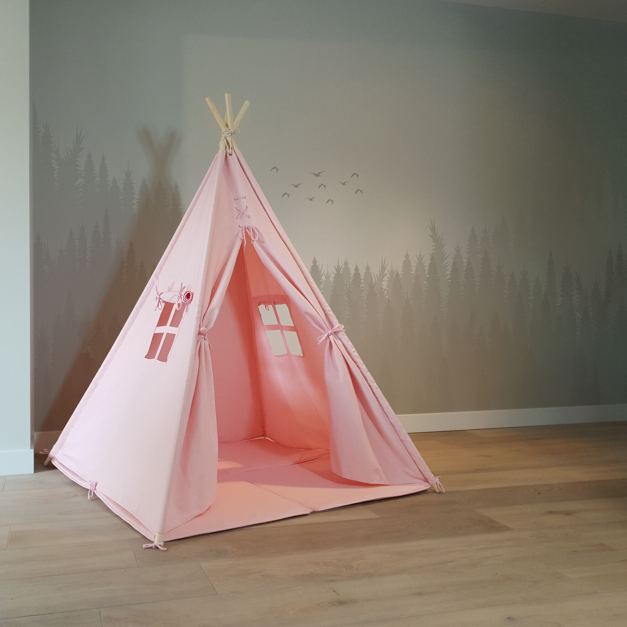 Sunny Alba Tipi Tent Pastel Roze-8720365068980 Sunny Alba Tipi Tent Pastel Roze