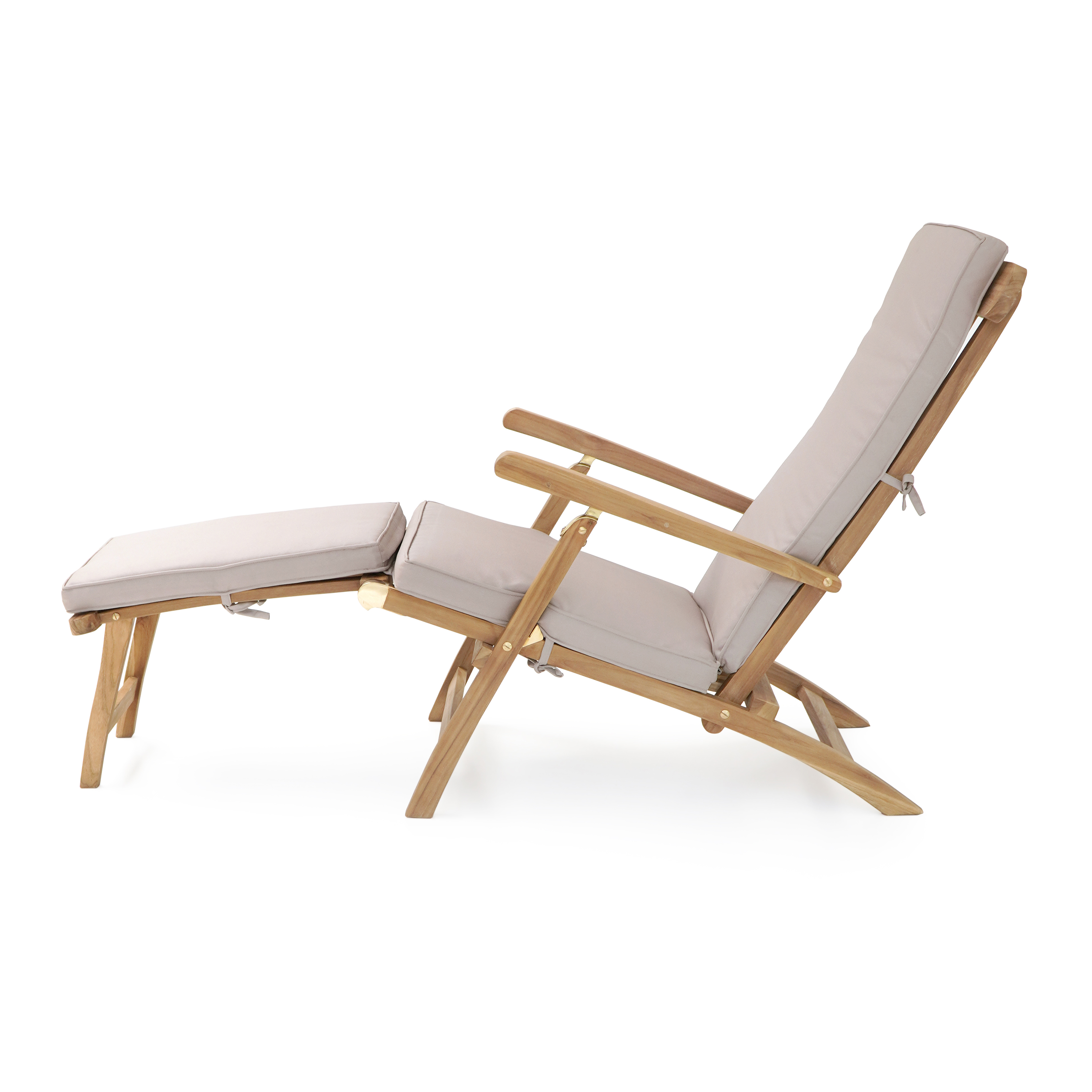 AXI Costa Deckchair Ligstoel Teak met kussen