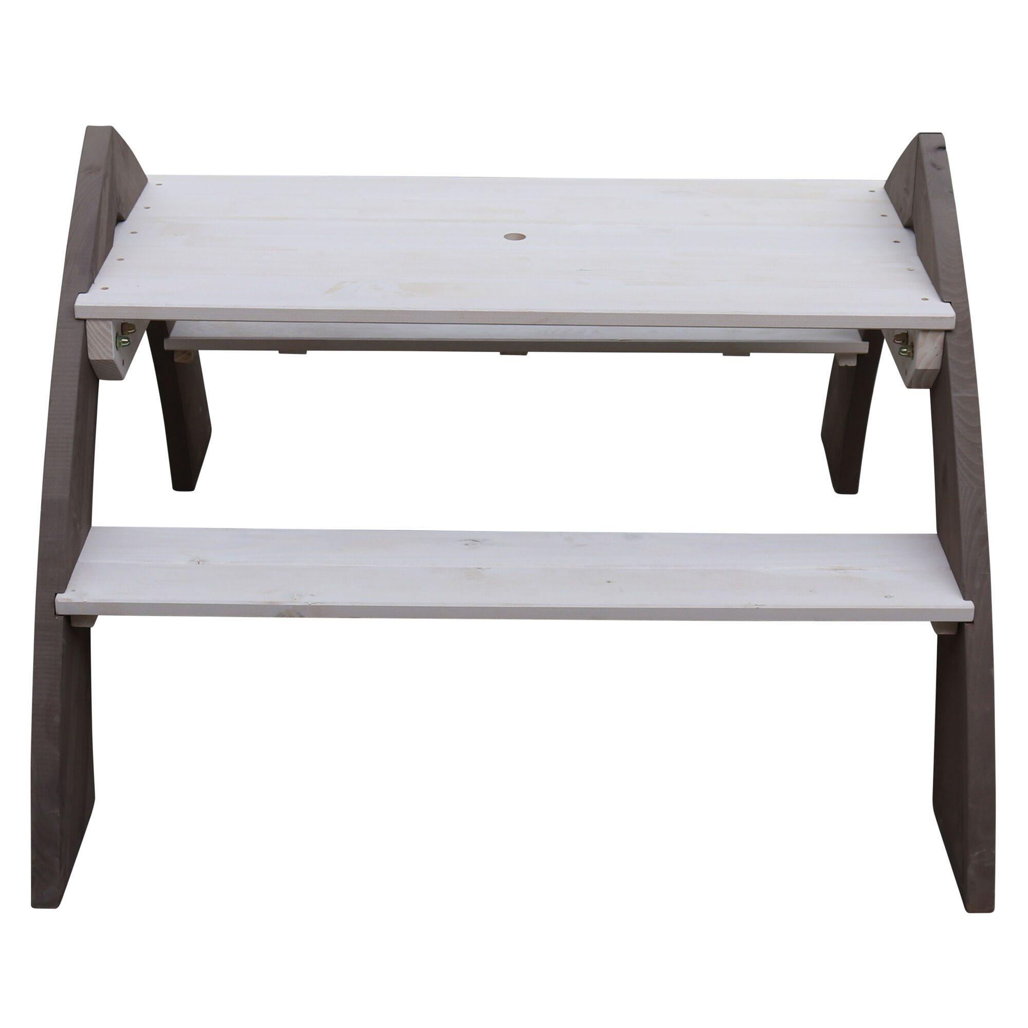 AXI Kylo Picknicktafel Grijs/wit - Parasol Blauw