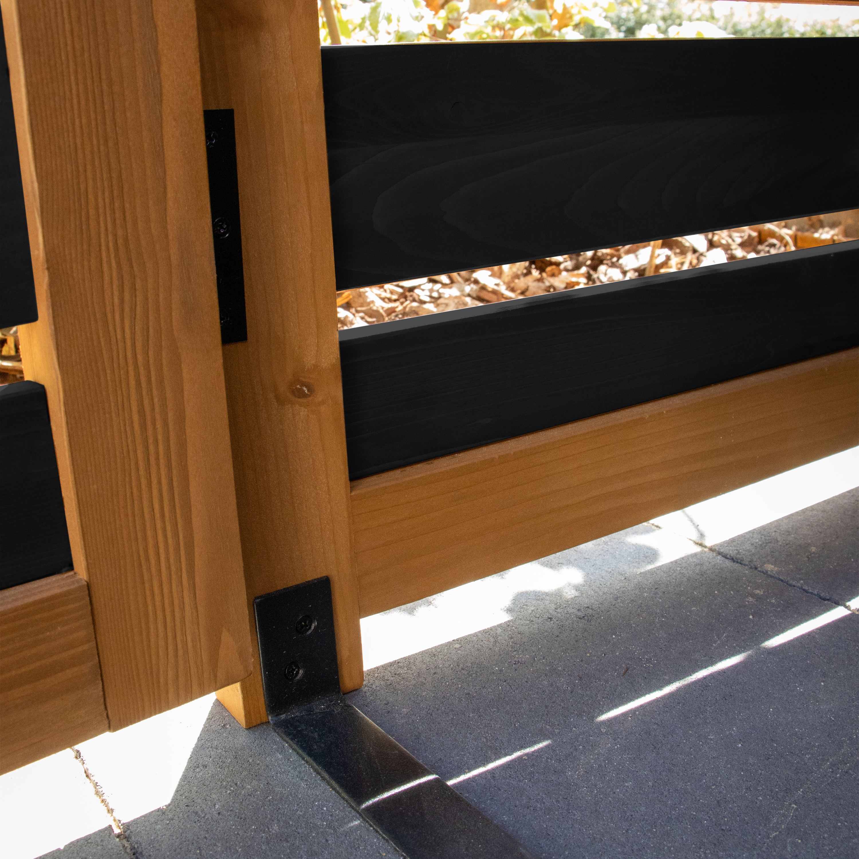 AXI Lex Wooden Bin Storage Black/Brown - 3 bins