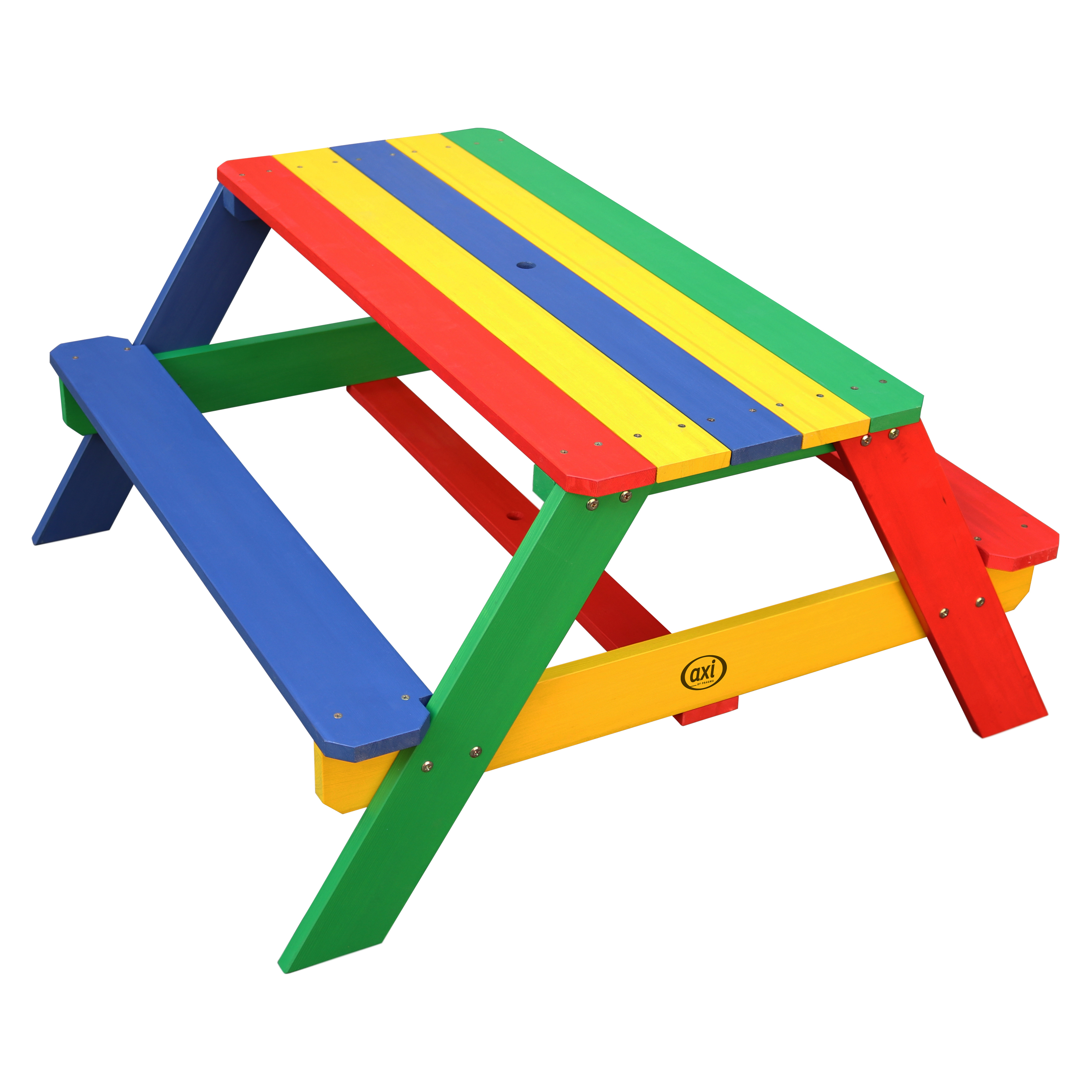AXI Nick Picnic Table Rainbow - Umbrella Rainbow