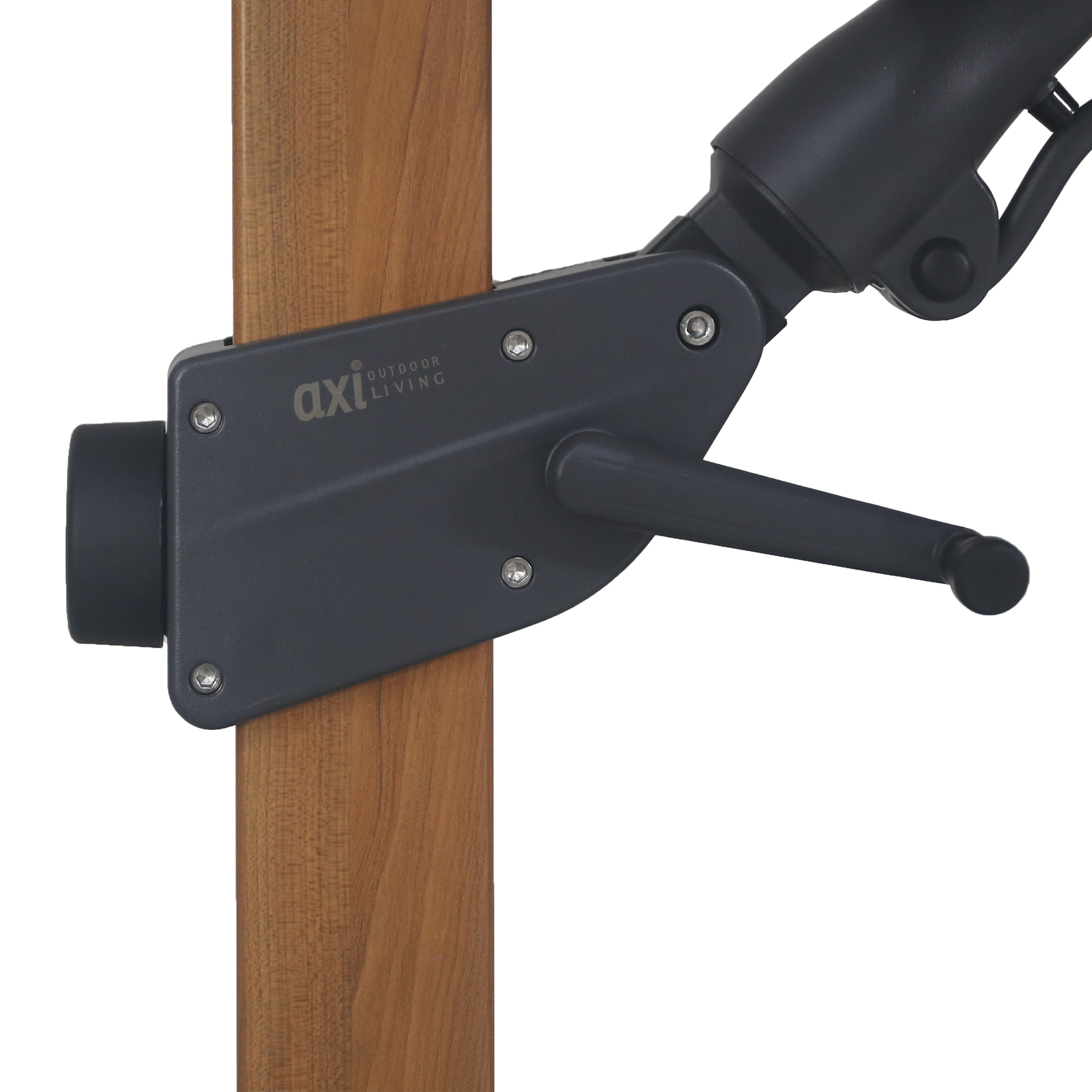 AXI Alina Cantilever Parasol 300x300cm Wood-look/Grey