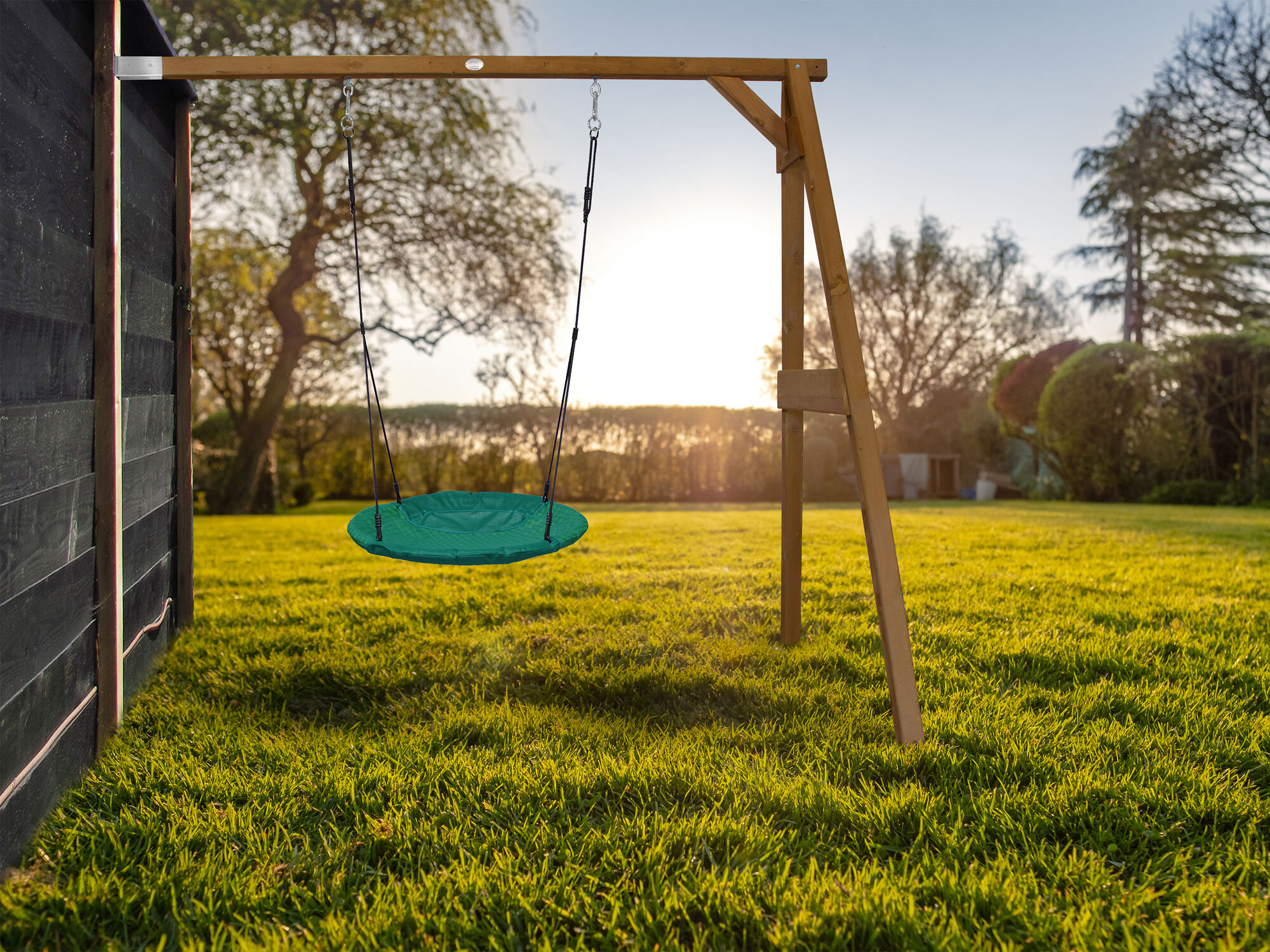 AXI Summer Nest Aanbouwschommel Bruin