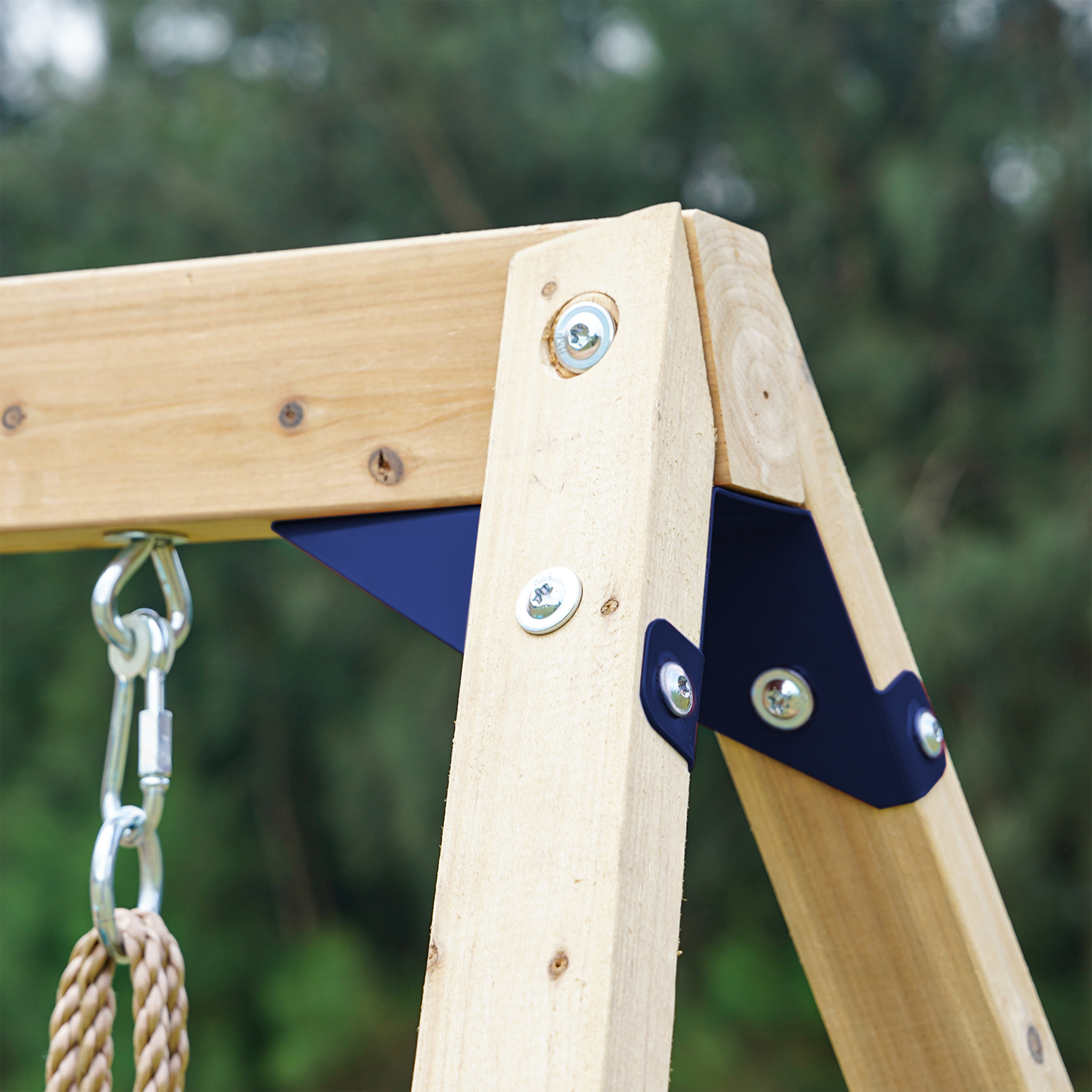 AXI Timo Mini Climbing Frame with Baby Swing. Climbing Wall and Chalkboard – Grey Slide