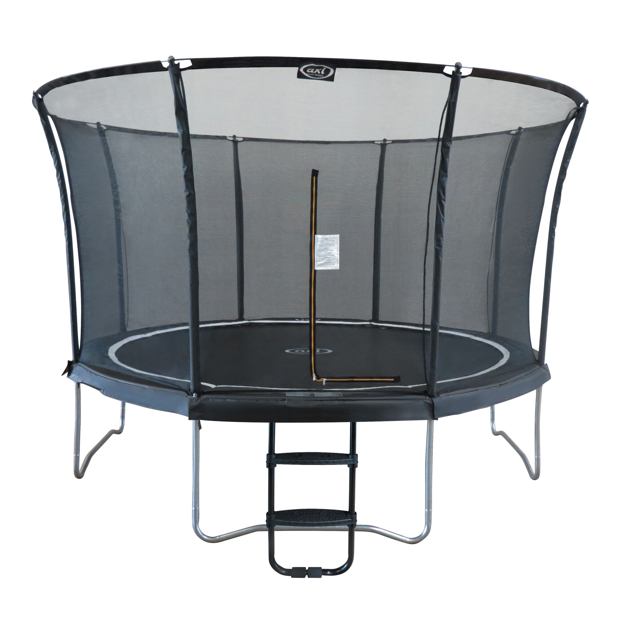 AXI Denver Trampoline 12ft met ladder - Onground - Zwart