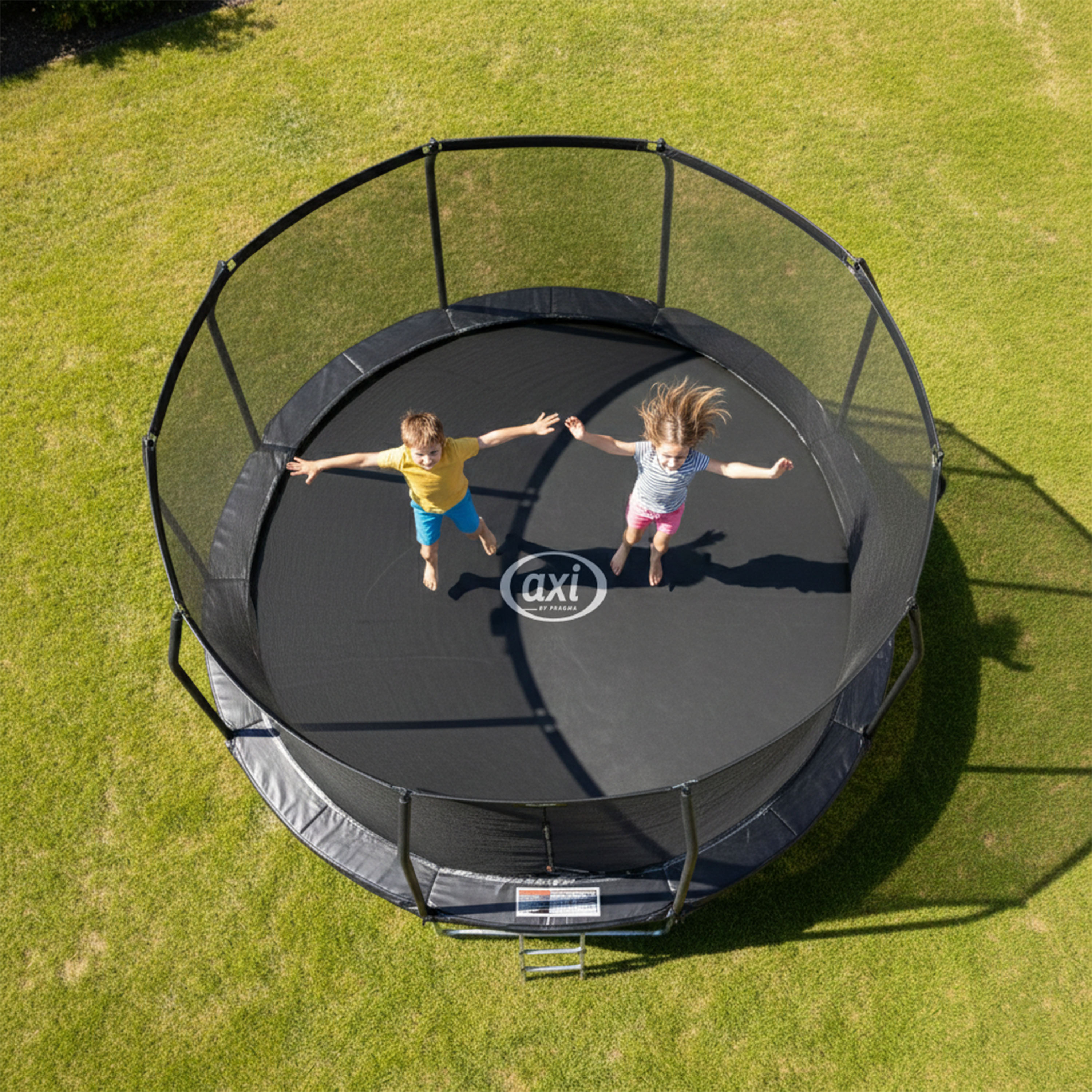 AXI Houston Trampoline Ø 366 cm with ladder – Onground – Black