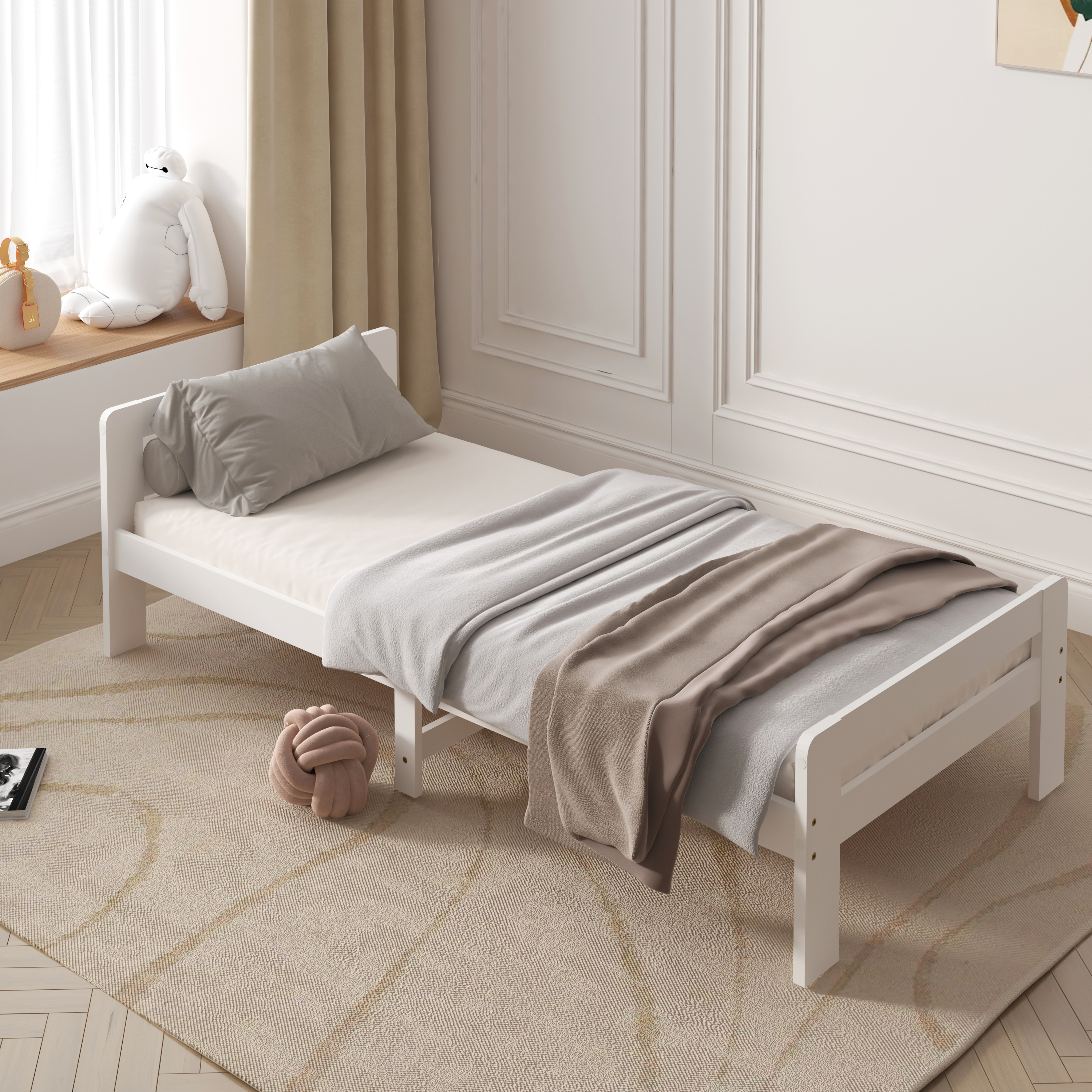Sunny Olla Kids Bed White – Without Mattress-8720365069031 Sunny Olla Kids Bed White – Without Mattress