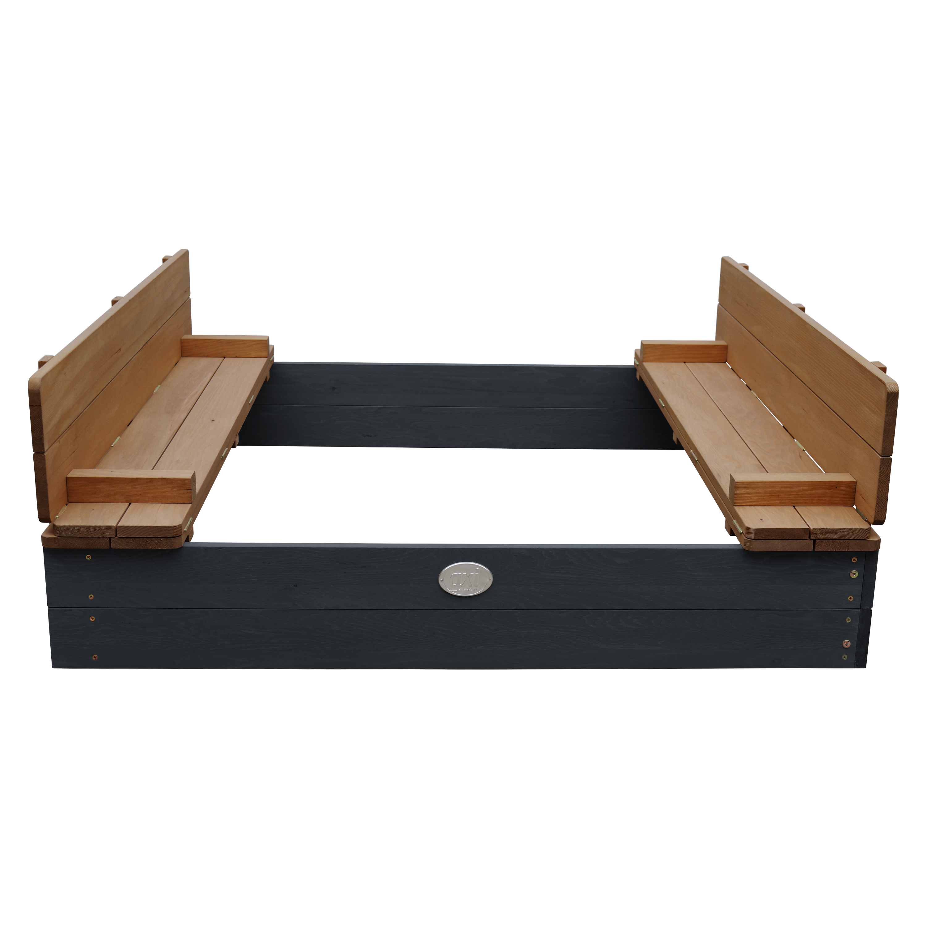 AXI Ella XL Sandbox - 120 x 120 cm - Anthracite/Brown