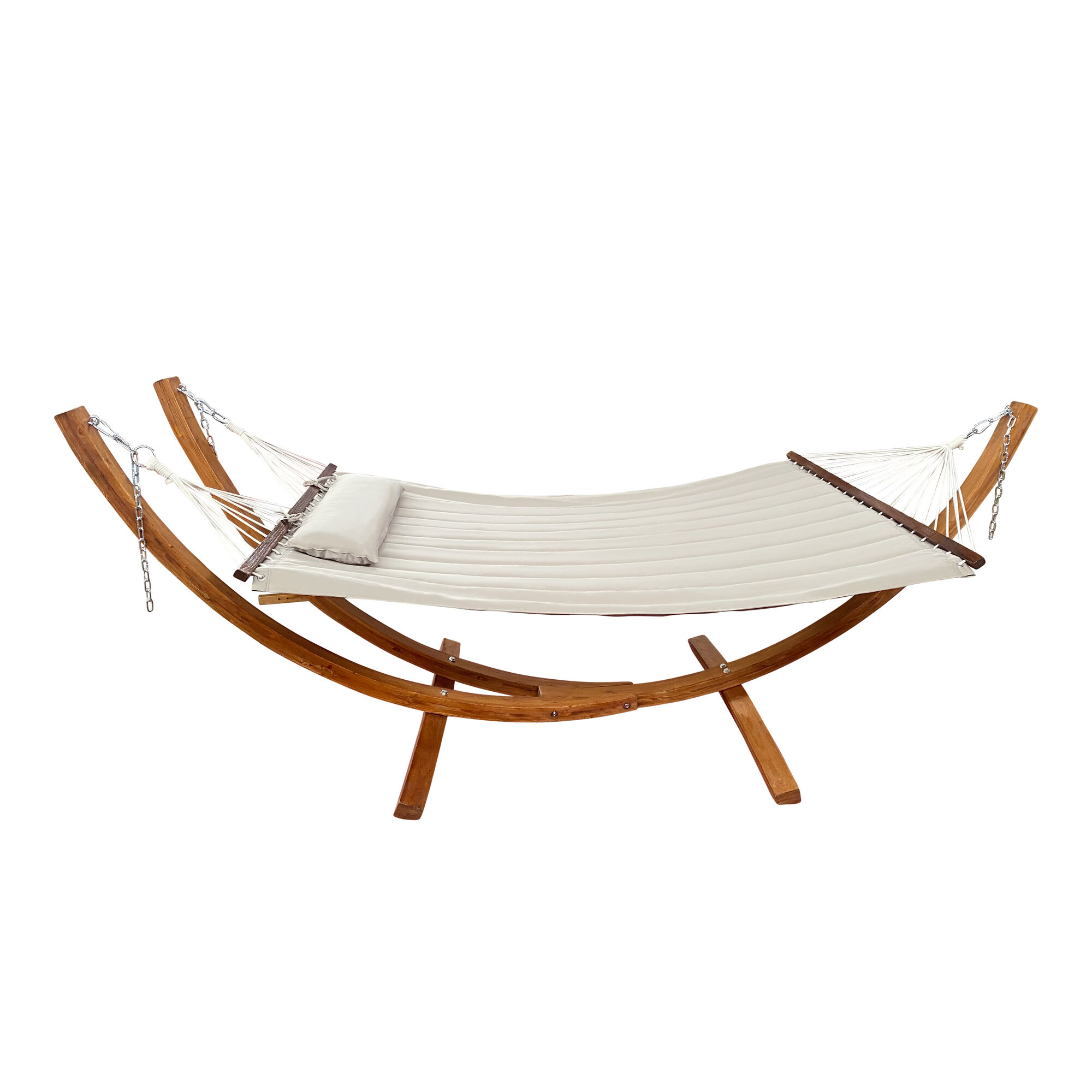AXI Hawaii Hangmat set - Beige hangmat met houten frame-8720365060878 AXI Hawaii Hangmat set - Beige hangmat met houten frame