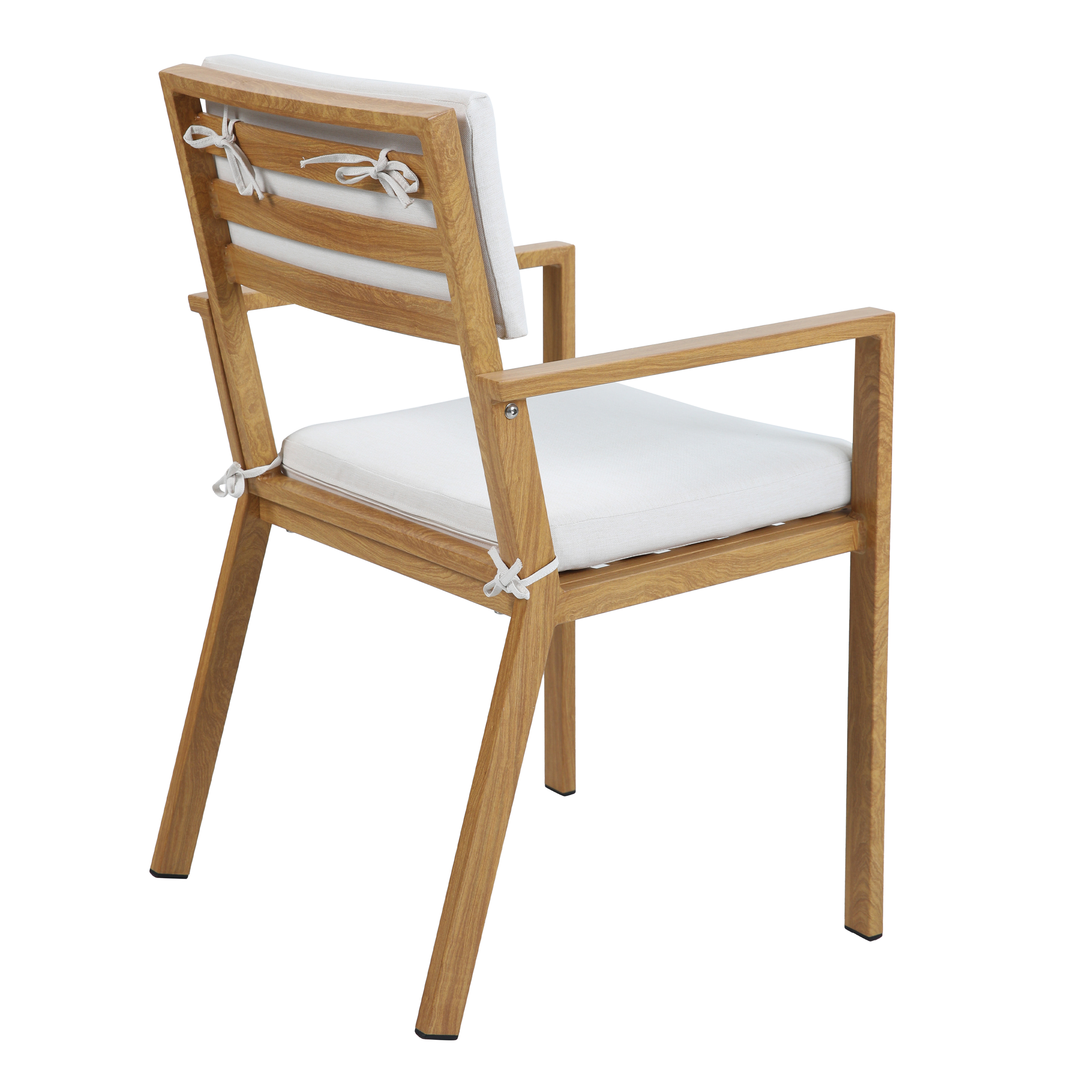 AXI Jada Garden set with 6 Chairs Wood-look/beige