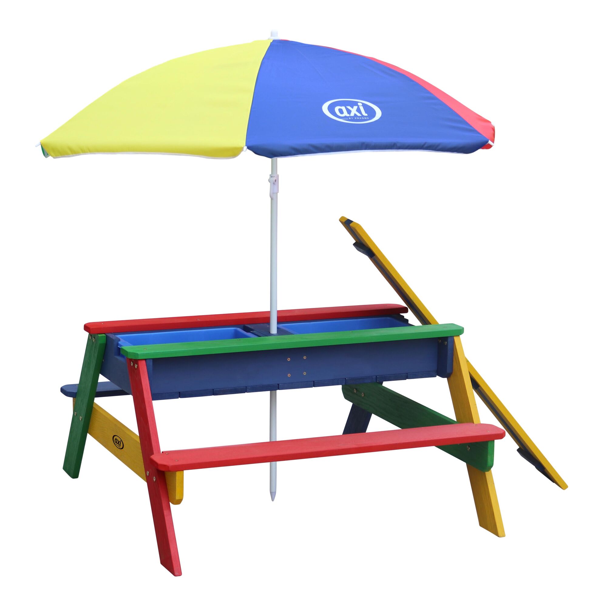 AXI Nick Zand & Water Picknicktafel Regenboog - Parasol Regenboog