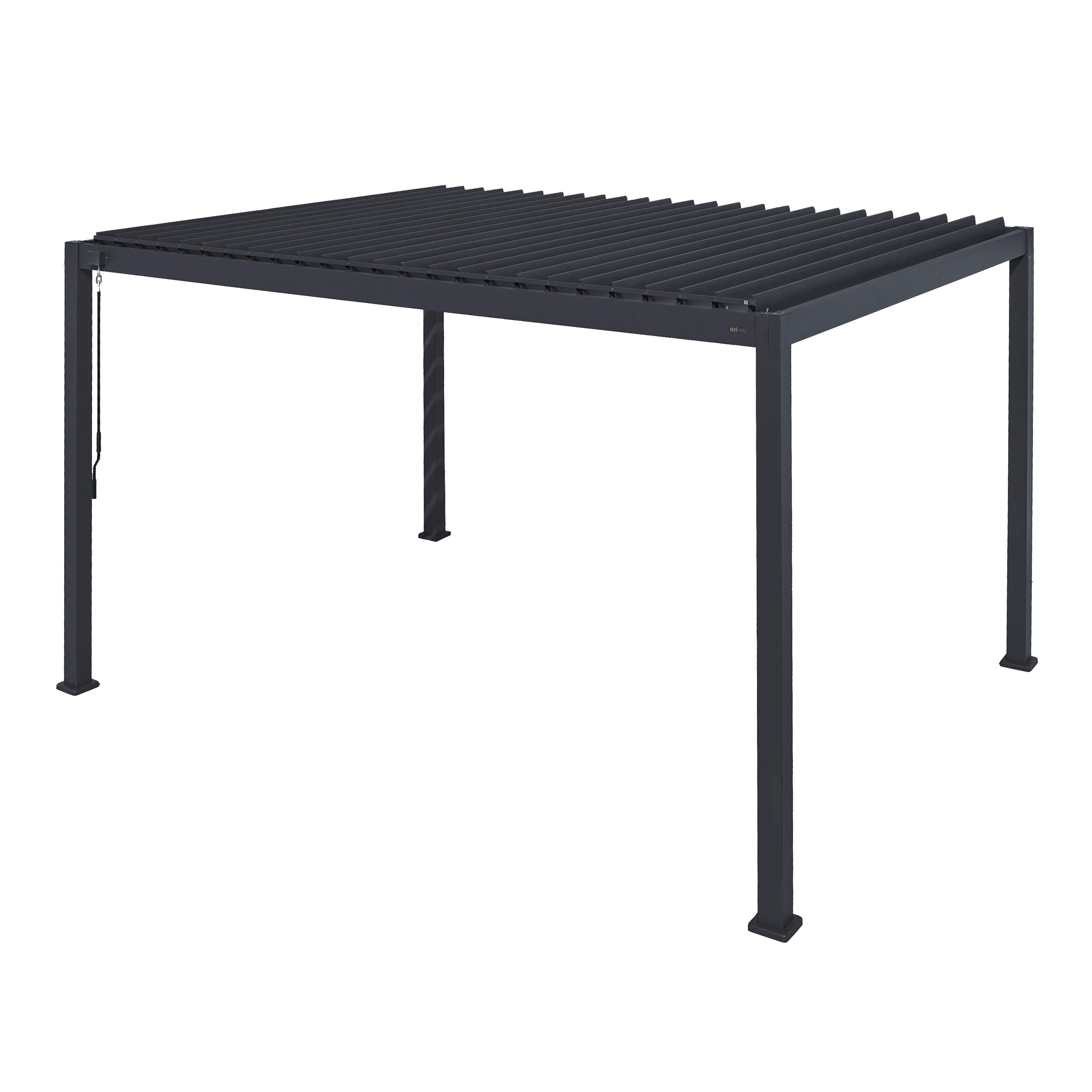 AXI Raya Aluminium Pergola 300 x 400 cm Anthracite-8720365066061 AXI Raya Aluminium Pergola 300 x 400 cm Anthracite