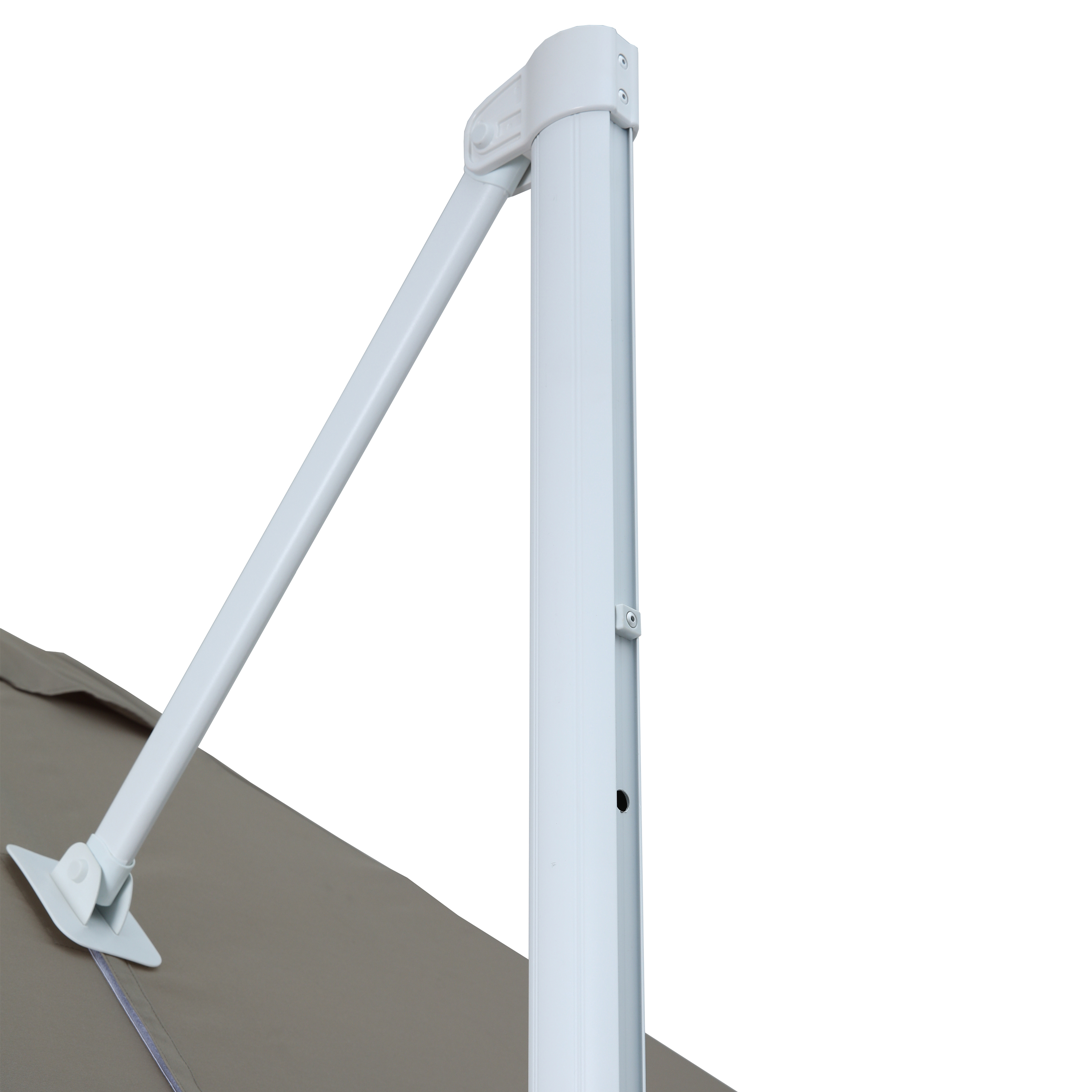 AXI Coco Cantilever Parasol 200x300cm - White/Taupe