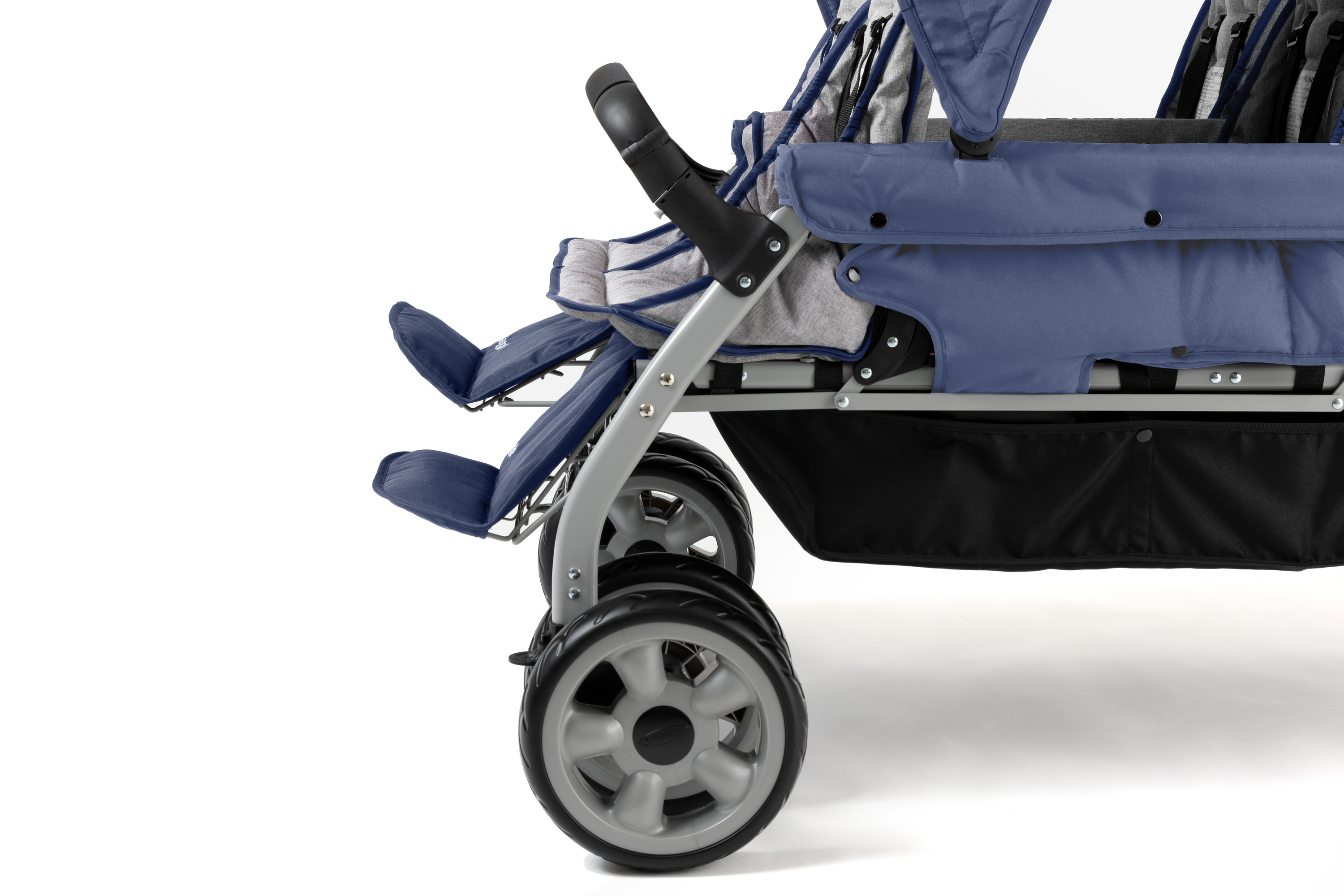 Gaggle Jamboree Folding Stroller for 6 children - Blue-0849801000105 Gaggle Jamboree Folding Stroller for 6 children - Blue