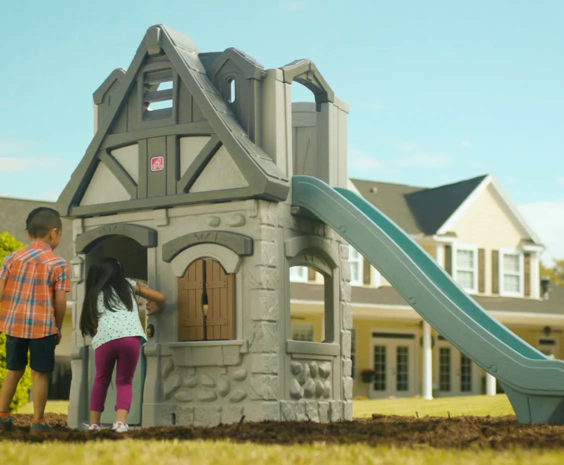Step2 Enchanting Adventures 2-story Legehus og Rutsjebane Step2 Enchanting Adventures 2-story Legehus og Rutsjebane
