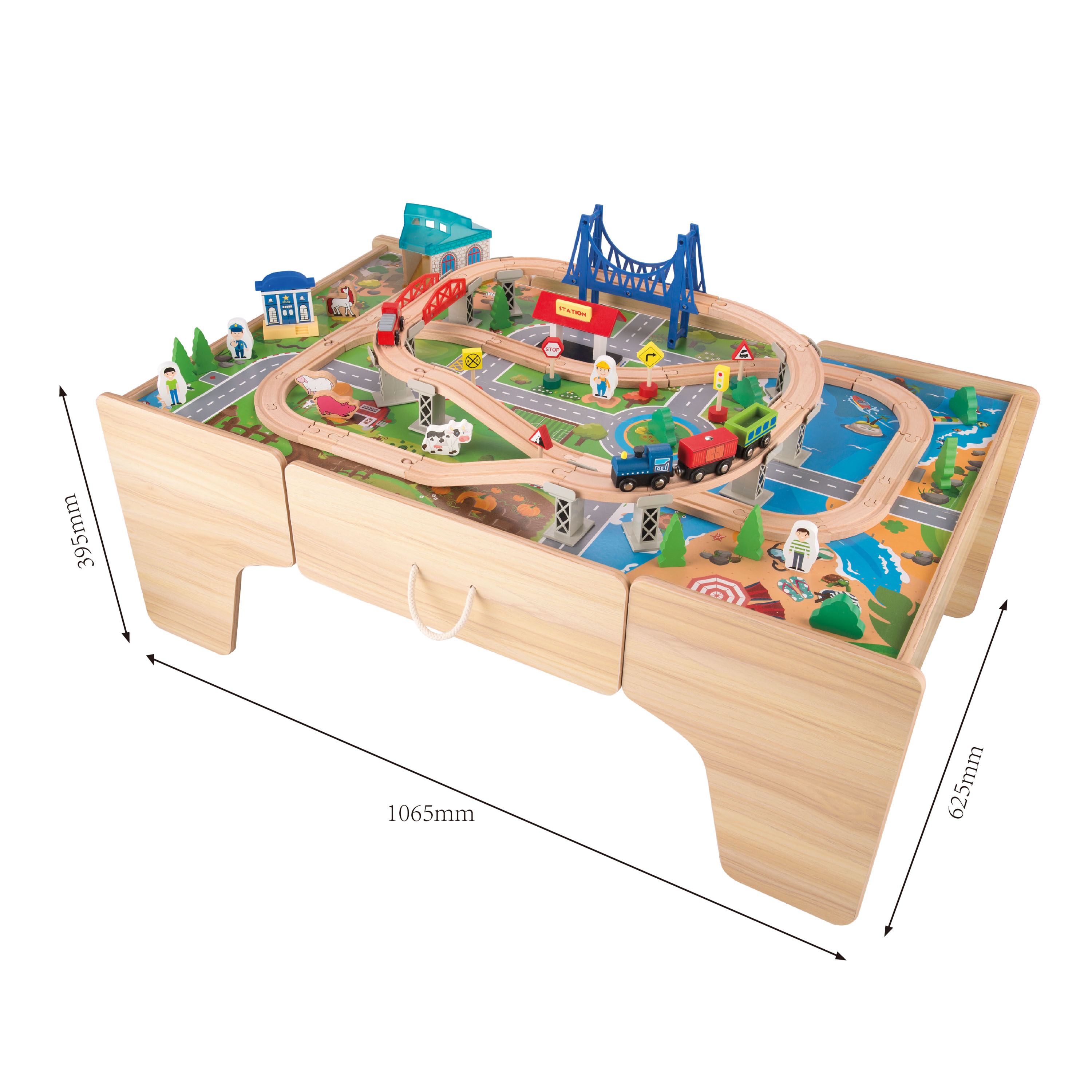 Sunny Tim Wooden Train Activity Table