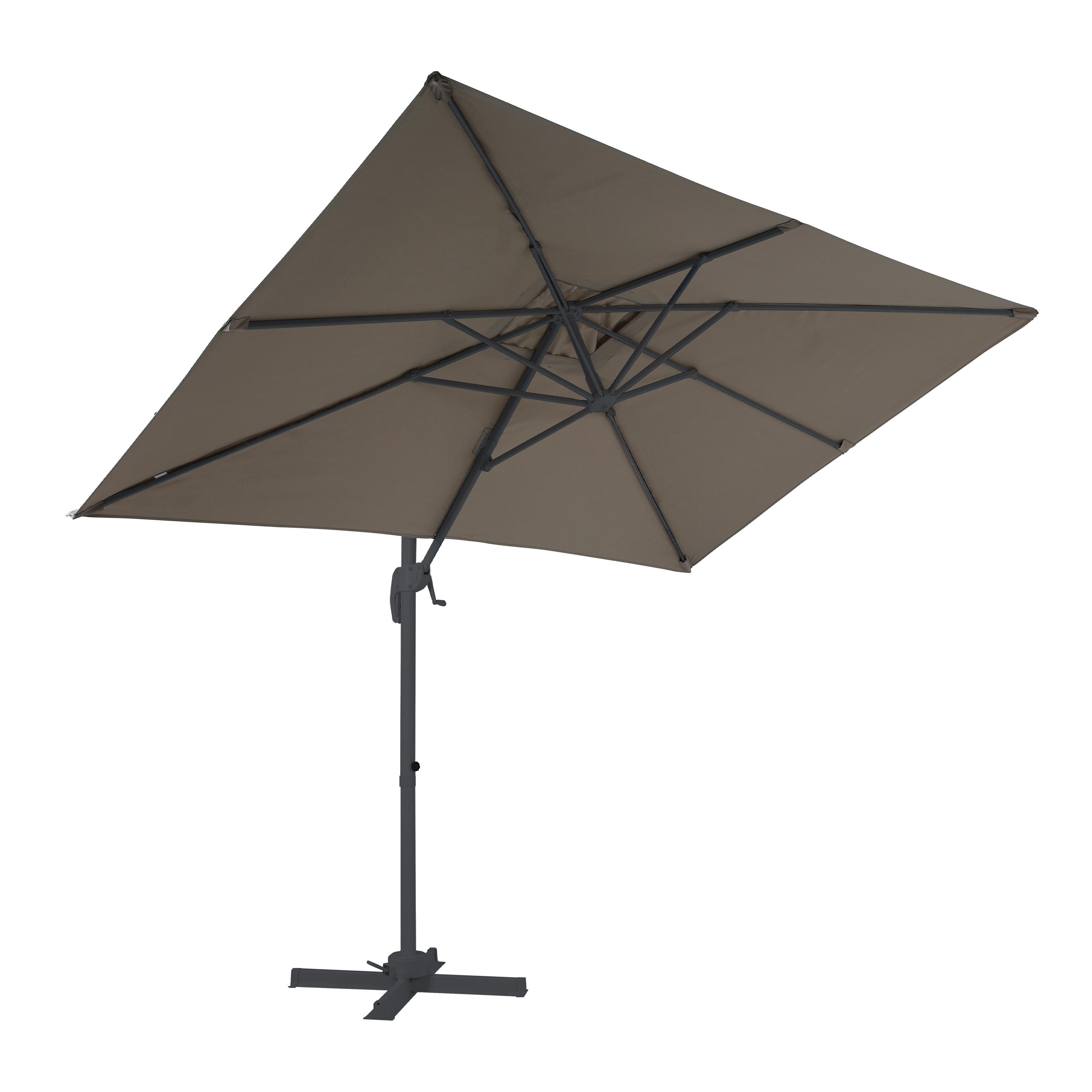 AXI Coco Floating Parasol 200x300cm Anthracite/Taupe 