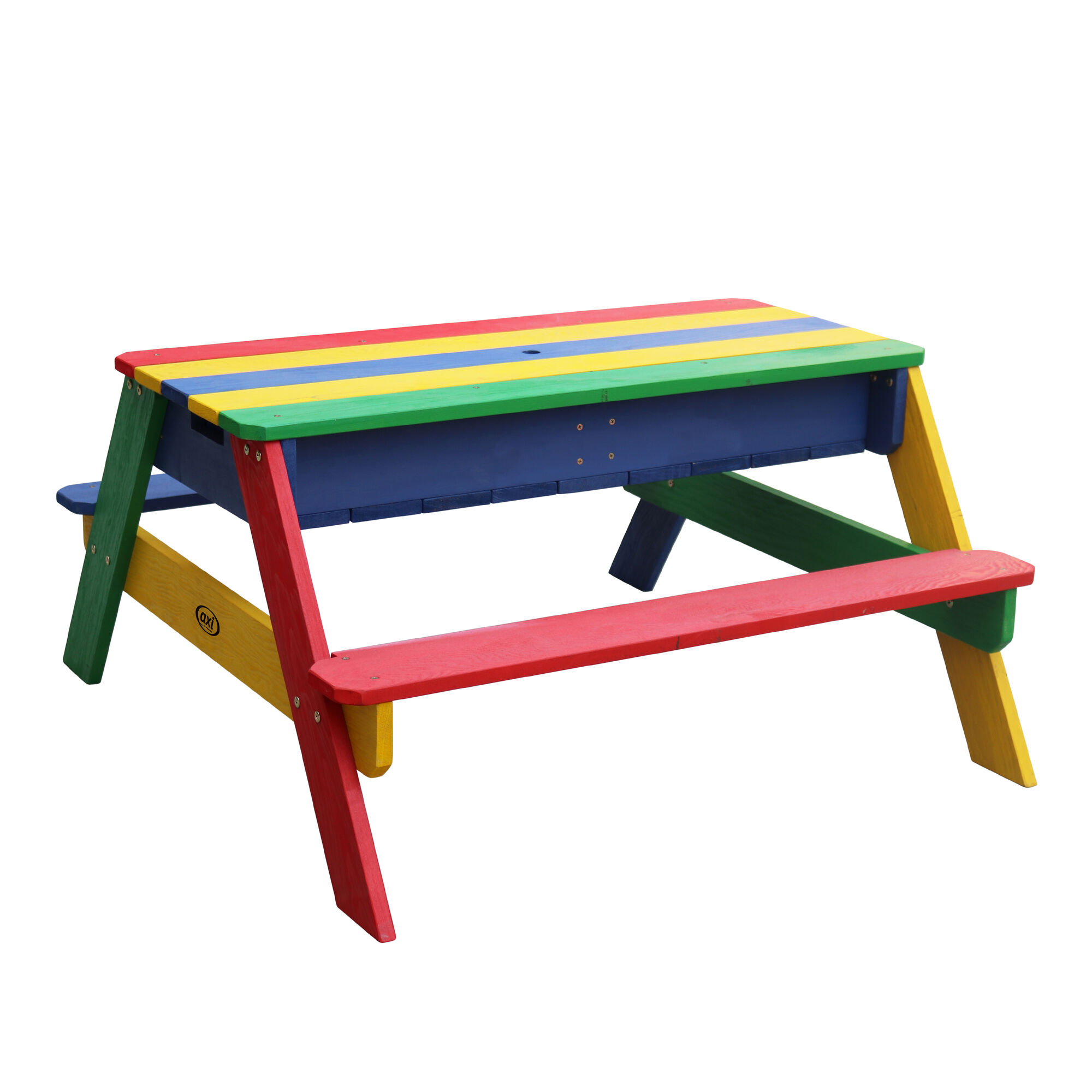 AXI Nick Zand & Water Picknicktafel Regenboog - Parasol Regenboog