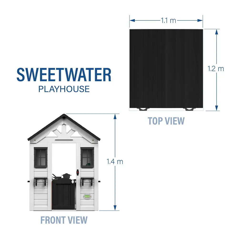Backyard Discovery Sweetwater Speelhuis Wit/zwart