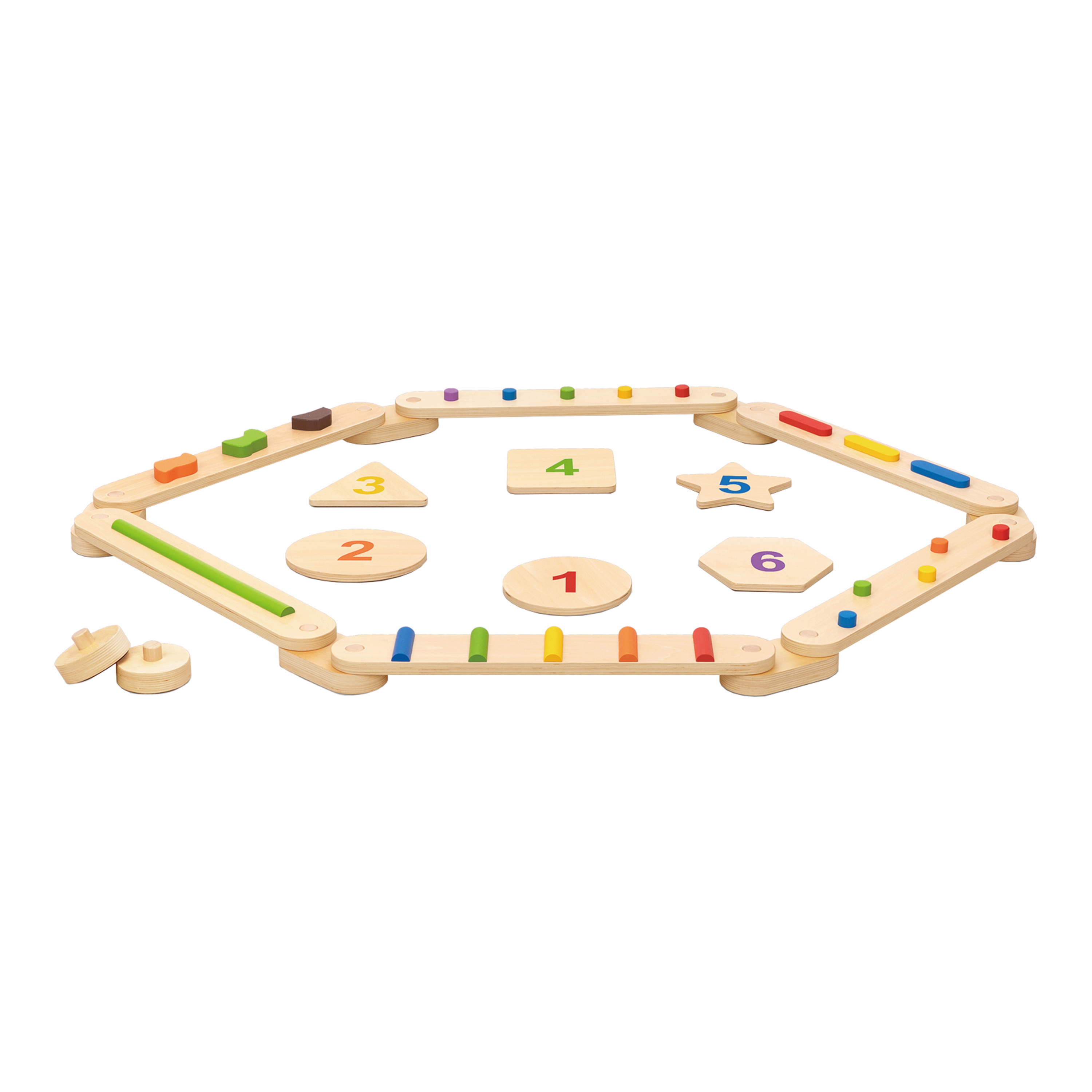 Tooky Toy Træbalancebane og Balancesten