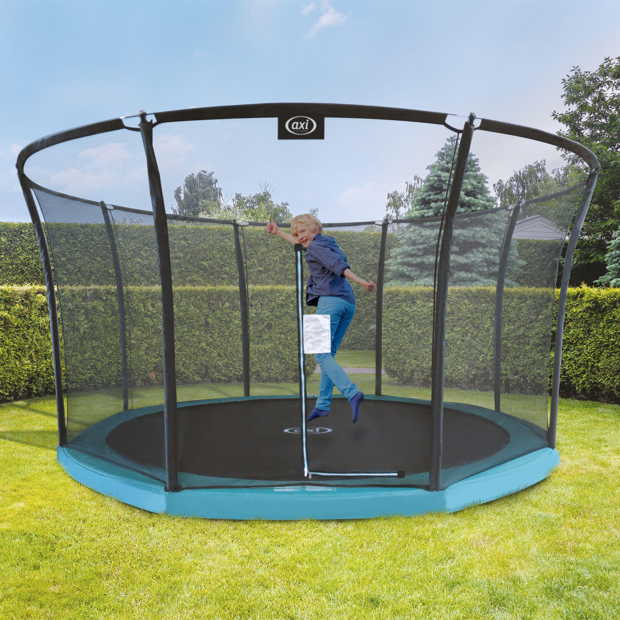 AXI Denver Trampoline 12ft - Inground - Green