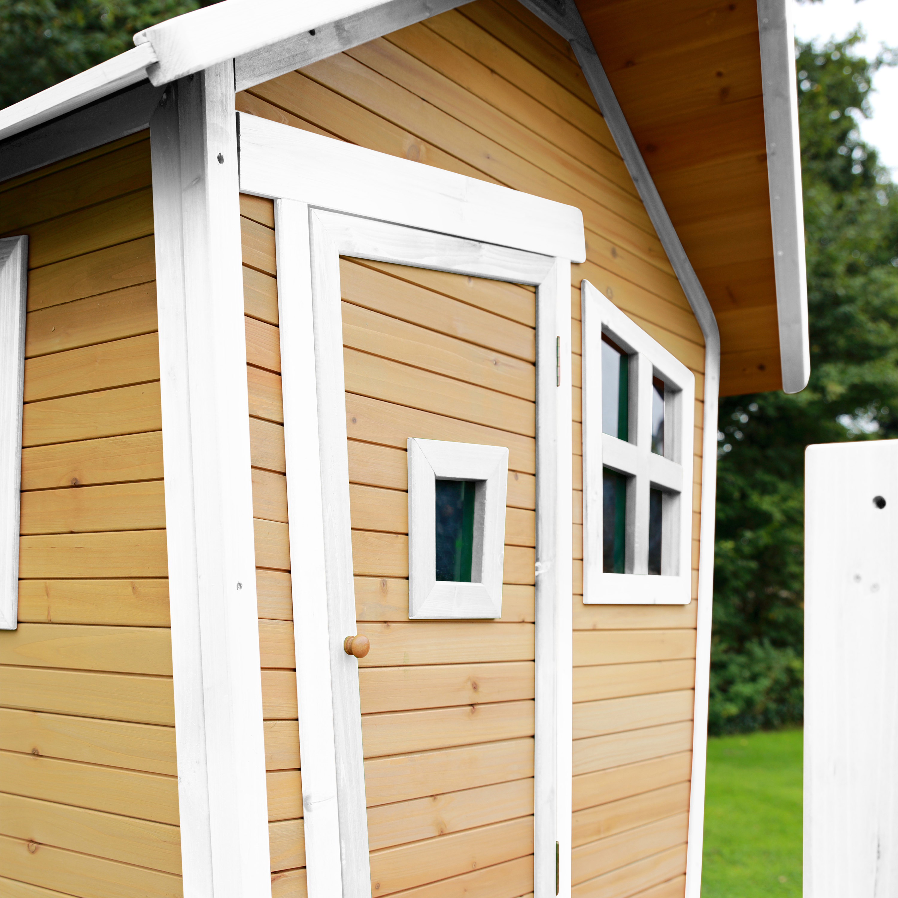 AXI Robin Playhouse Brown/White - Purple Slide