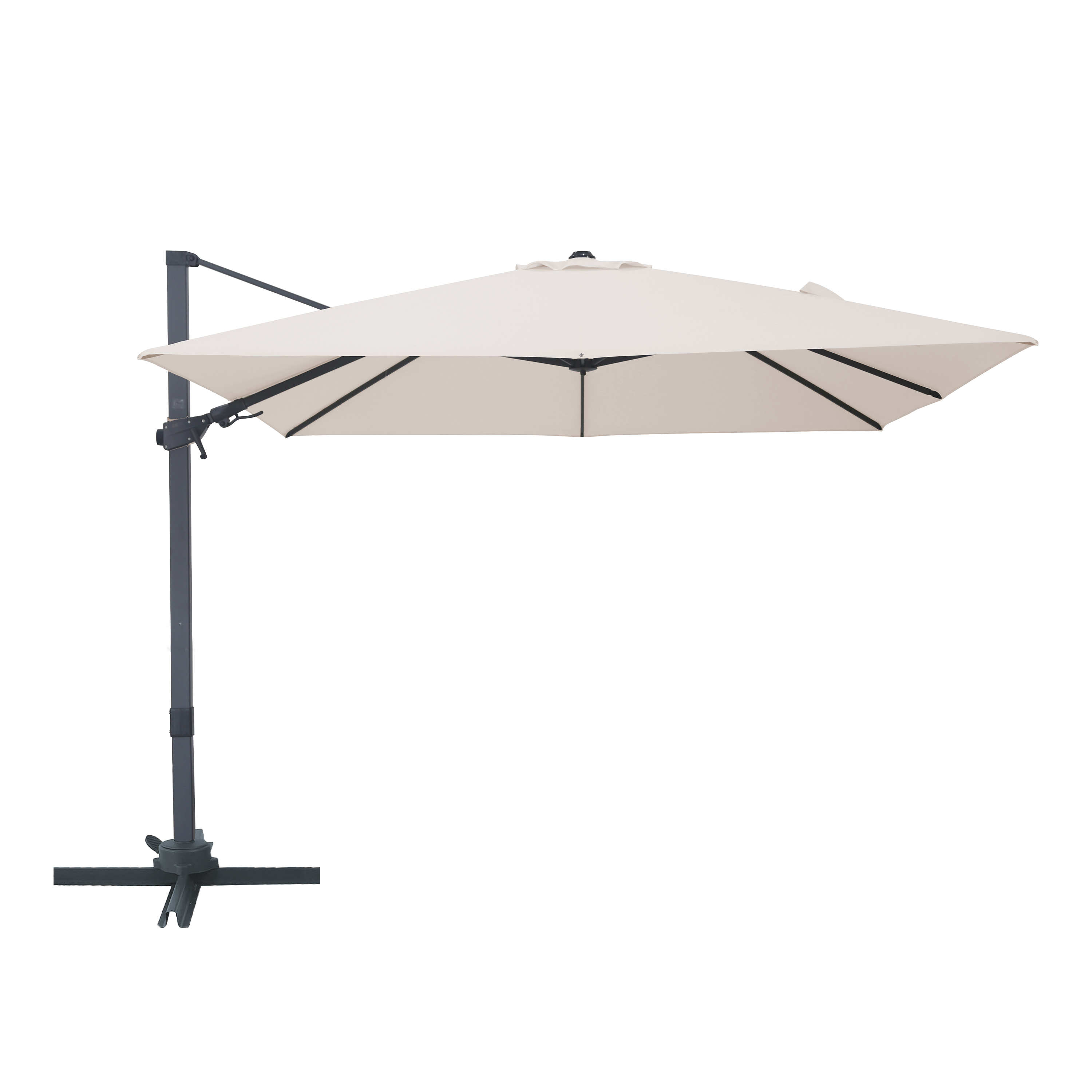 AXI Alina Cantilever Parasol 300x300cm Anthracite/Beige