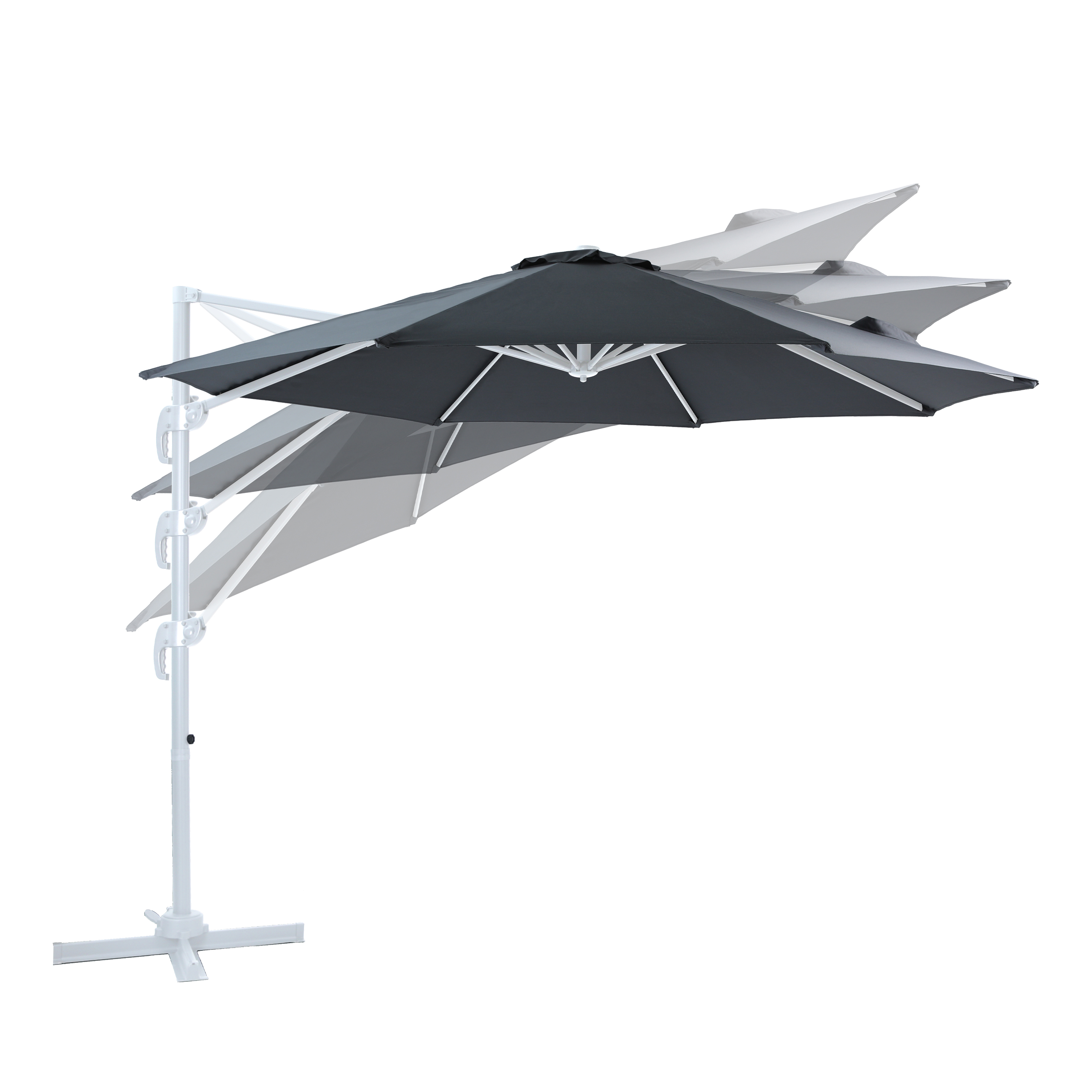 AXI Marisol Floating Parasol Ã˜ 300cm White/Grey 