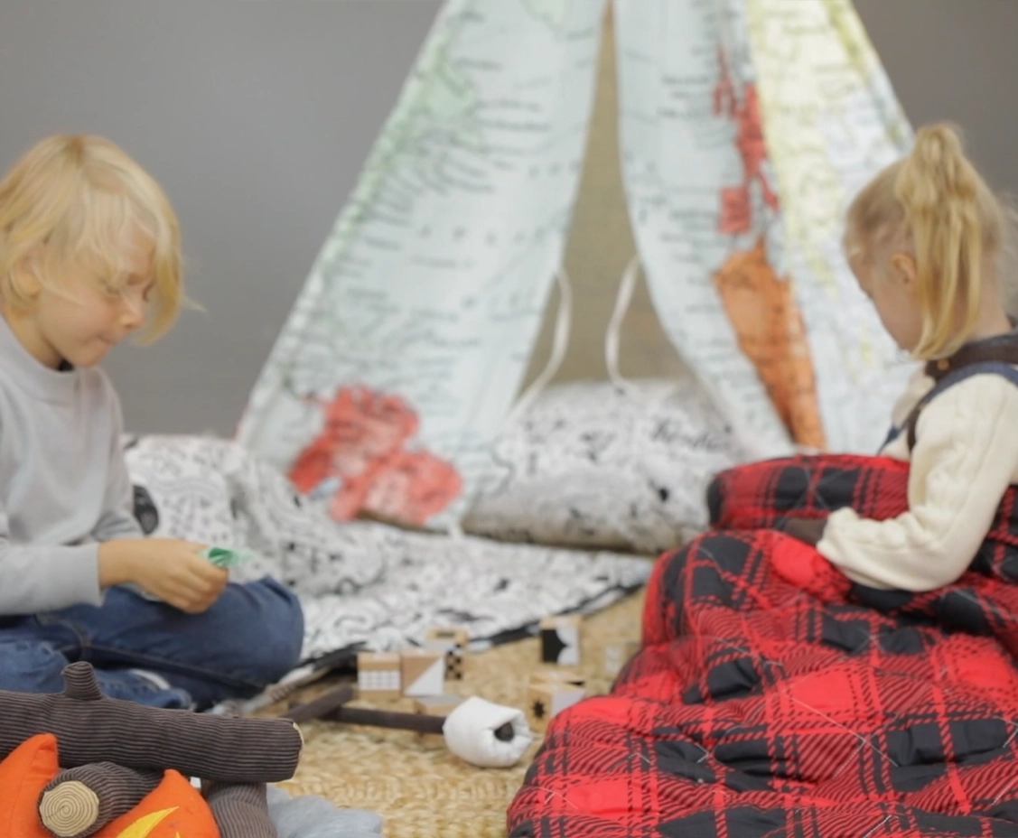 Sunny World Map Tipi-telt - Flerfarvet Sunny World Map Tipi-telt - Flerfarvet