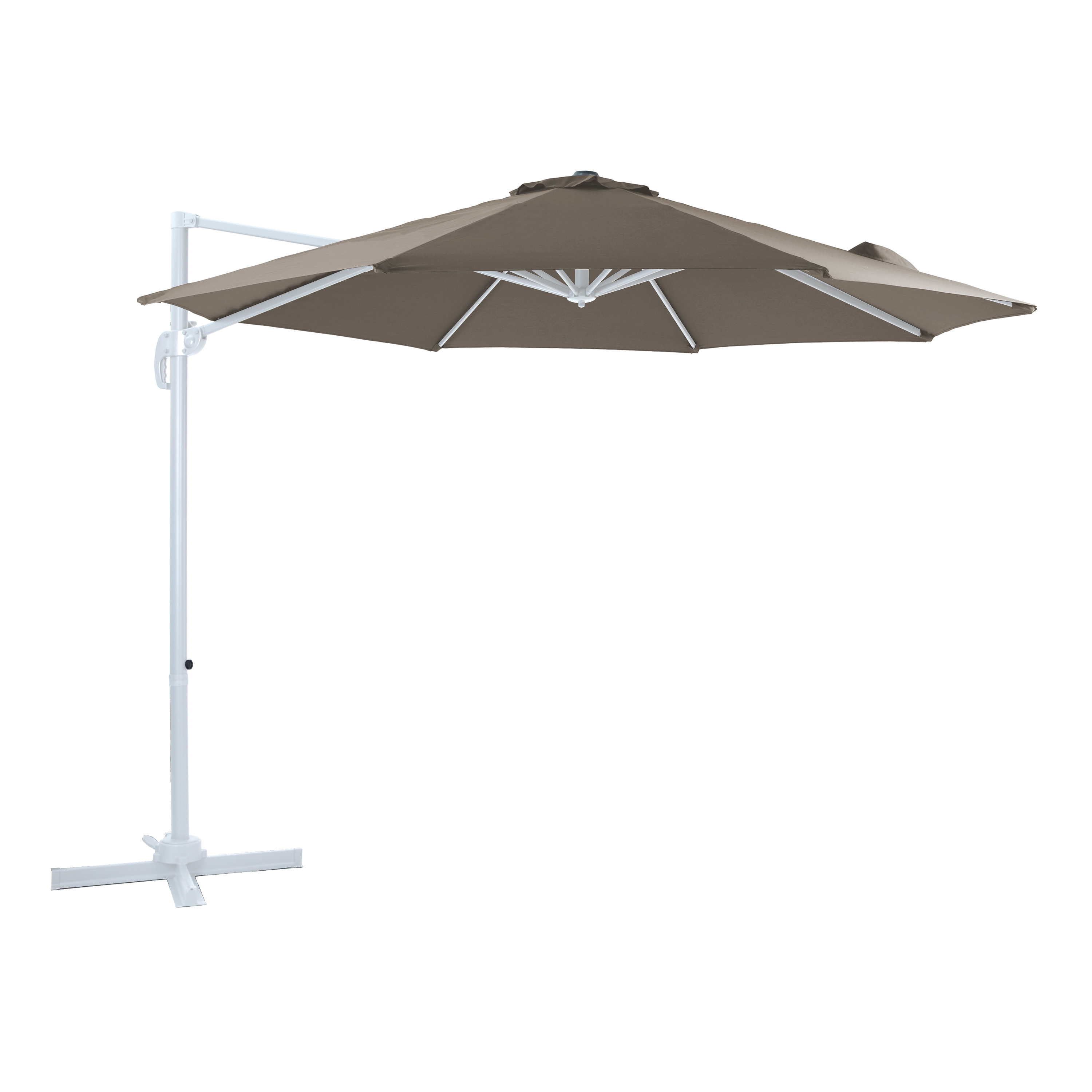 AXI Marisol Zweefparasol Ã˜ 300cm Wit/taupe