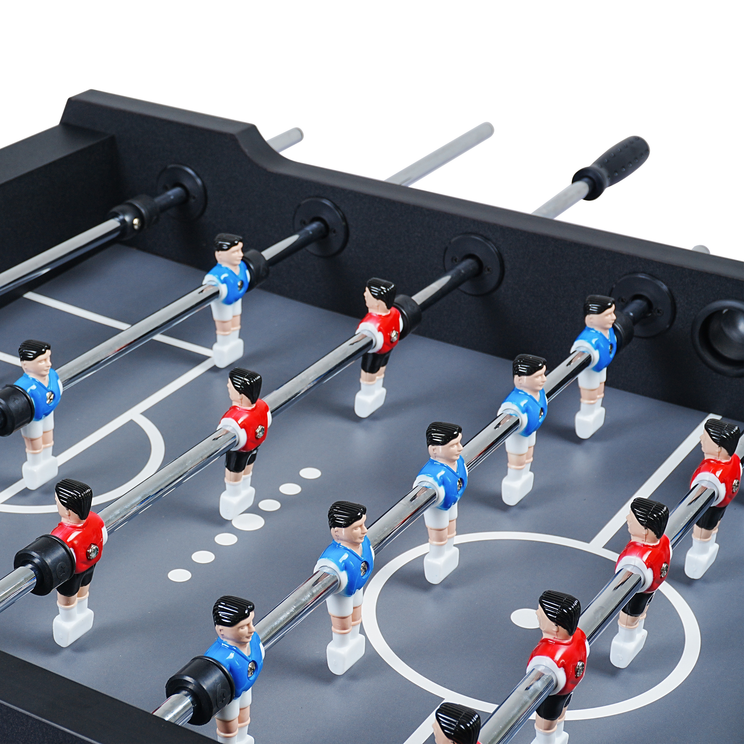 Cougar Powerkick Pro Folding Football Table Black – Grey Playing Field