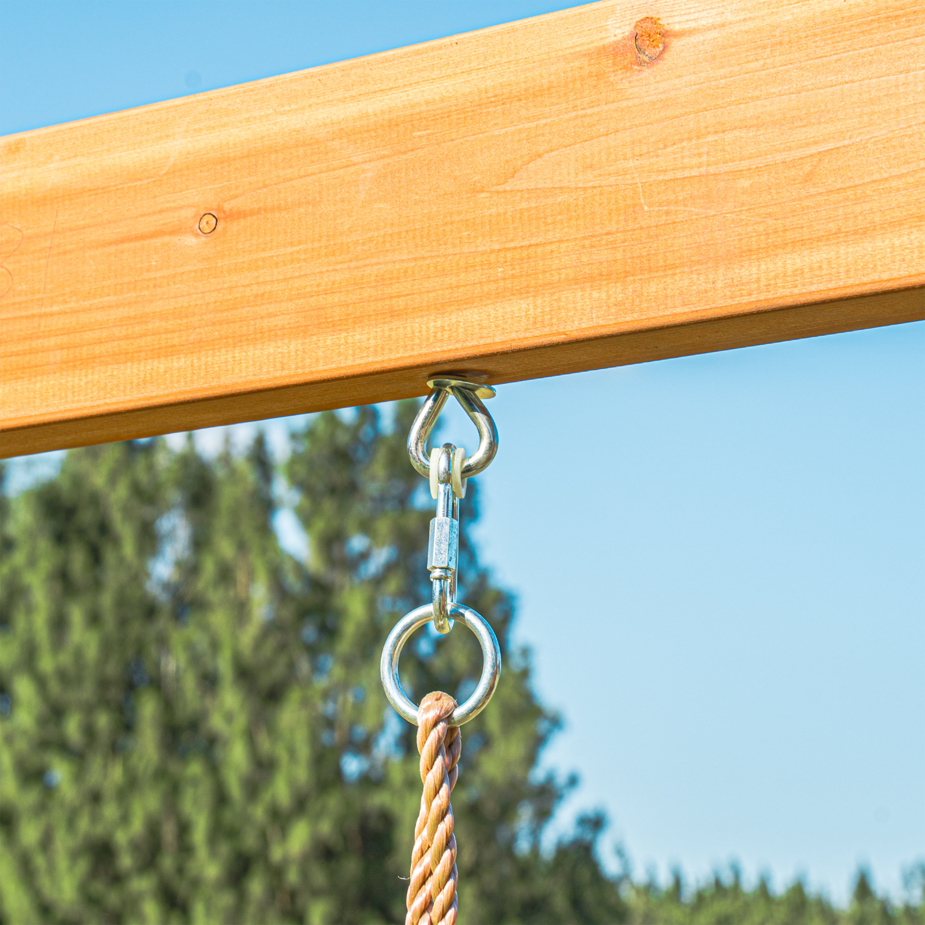 AXI Jack Climbing Frame with Double Swing and Trapeze – Purple Slide