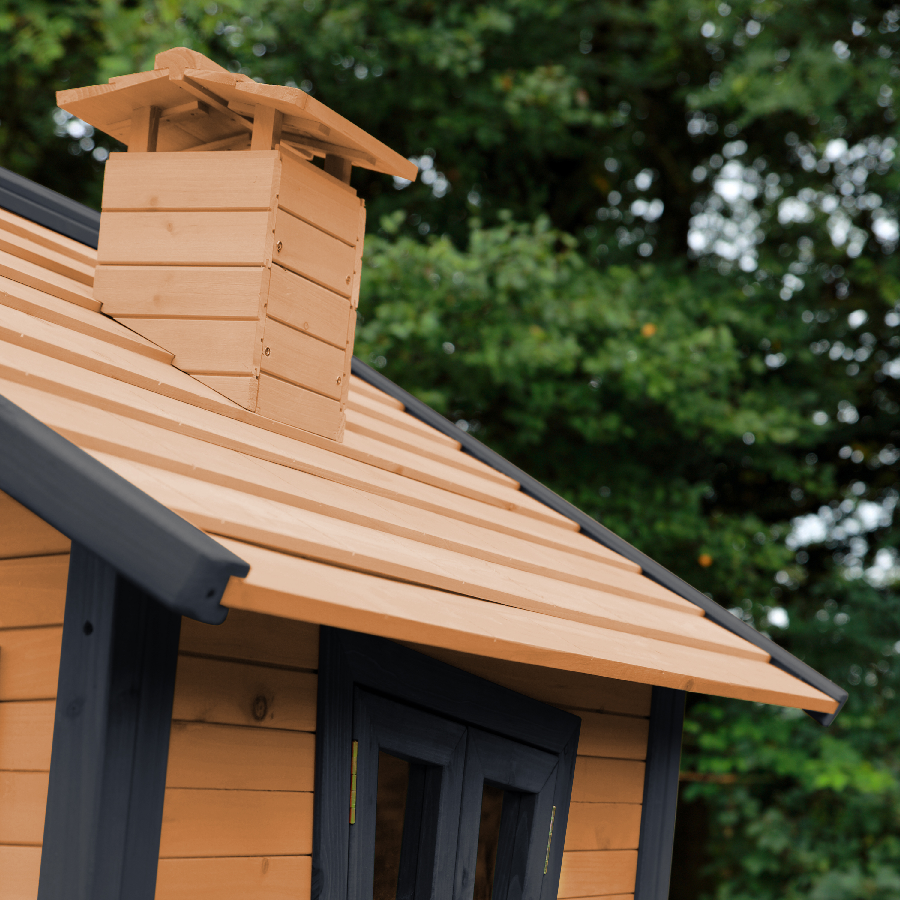 AXI Robin Playhouse Brown/Anthracite - Purple Slide-8720365060465 AXI Robin Playhouse Brown/Anthracite - Purple Slide