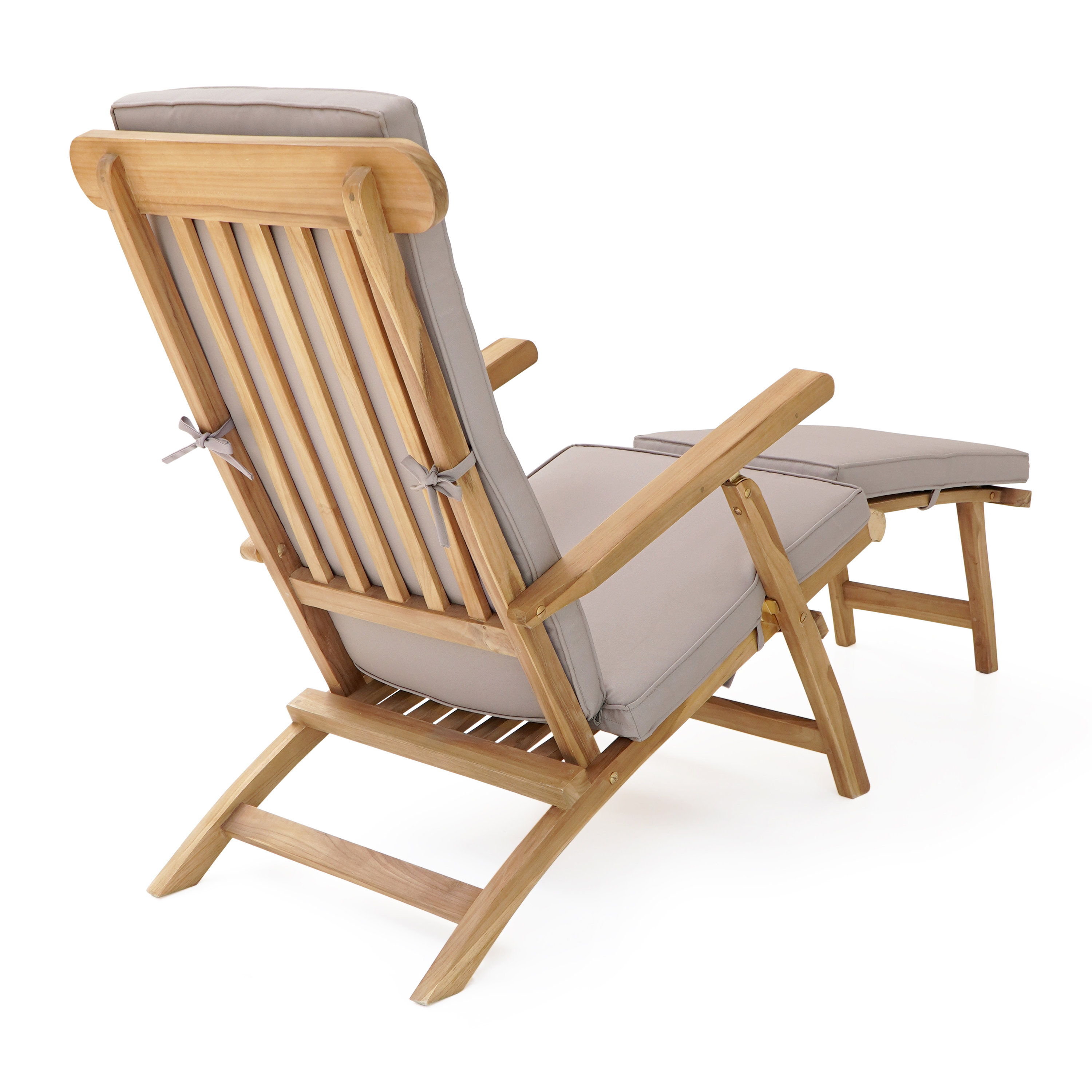 AXI Costa Deckchair Ligstoel Teak met kussen