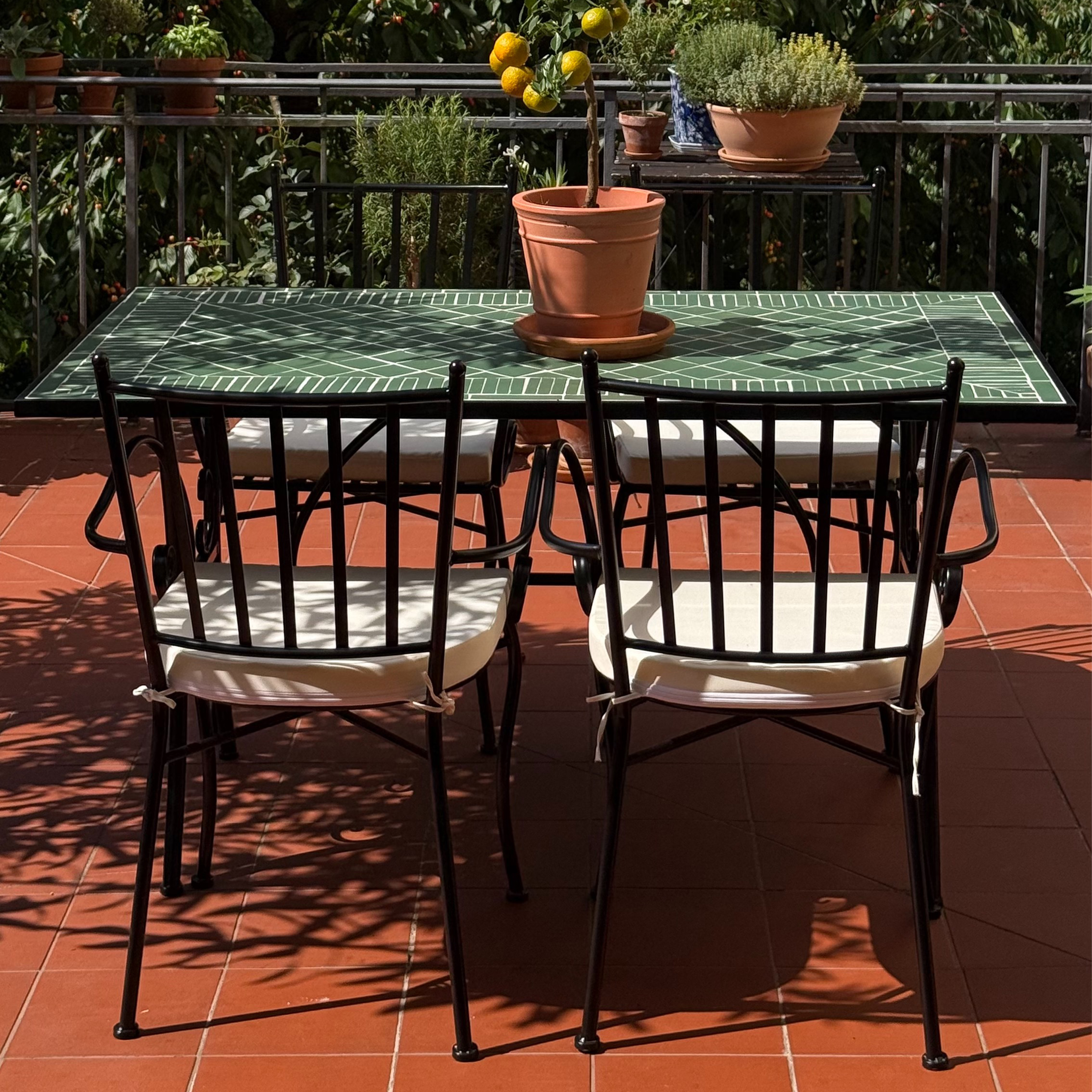 AXI Leonie 5-piece Bistro Set Mosaic - Dark green