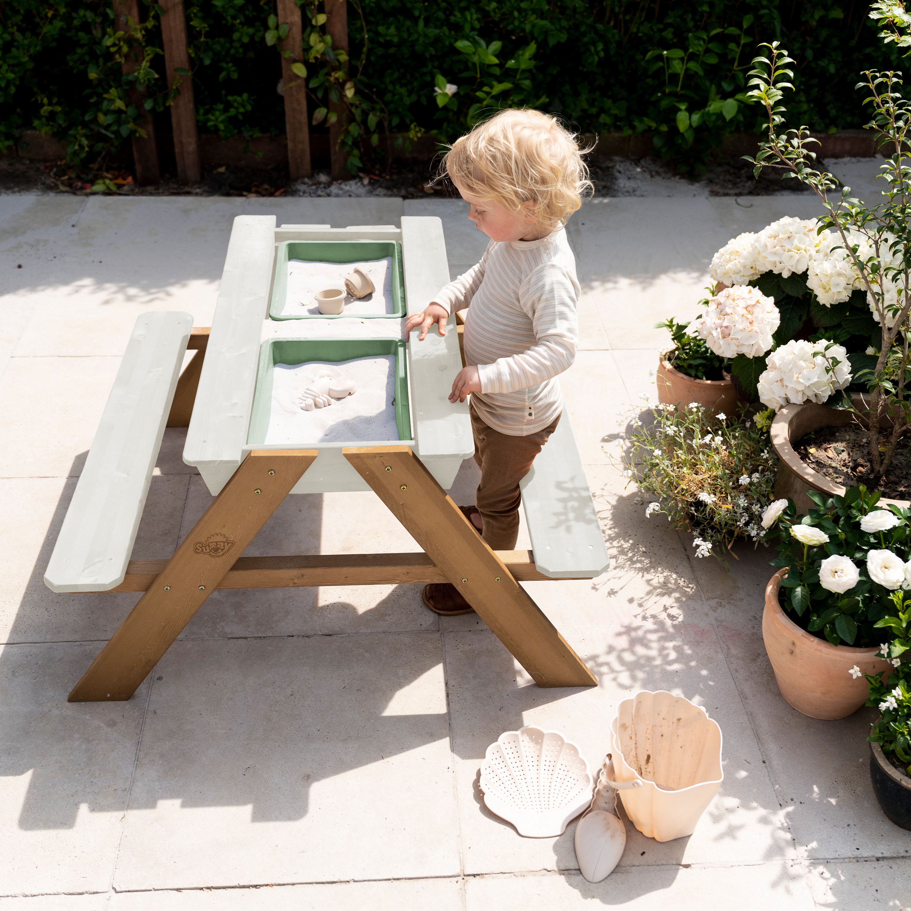 Sunny Dave Sand & Water Picknicktable - Beige