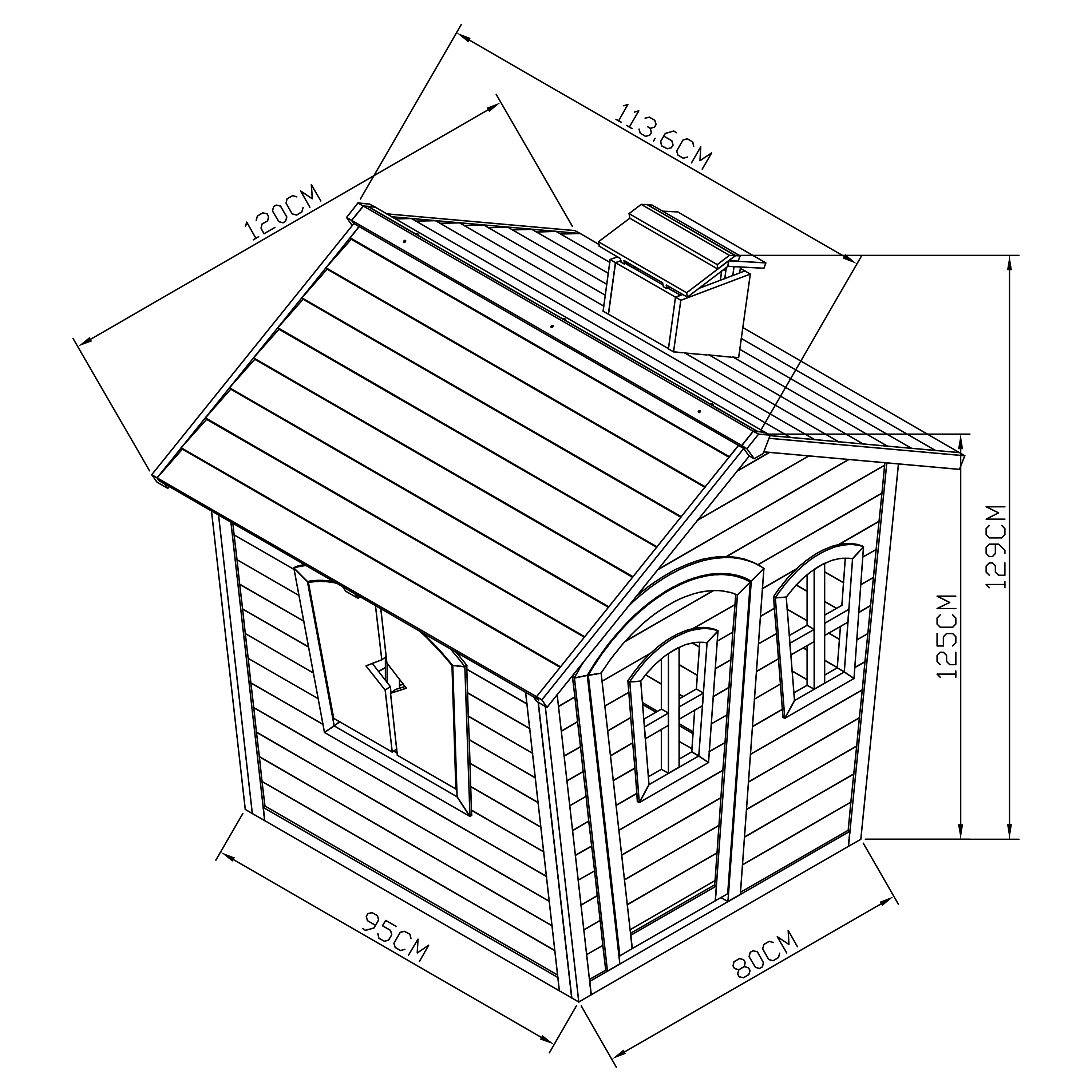 Sunny Olaf Playhouse Red/Grey