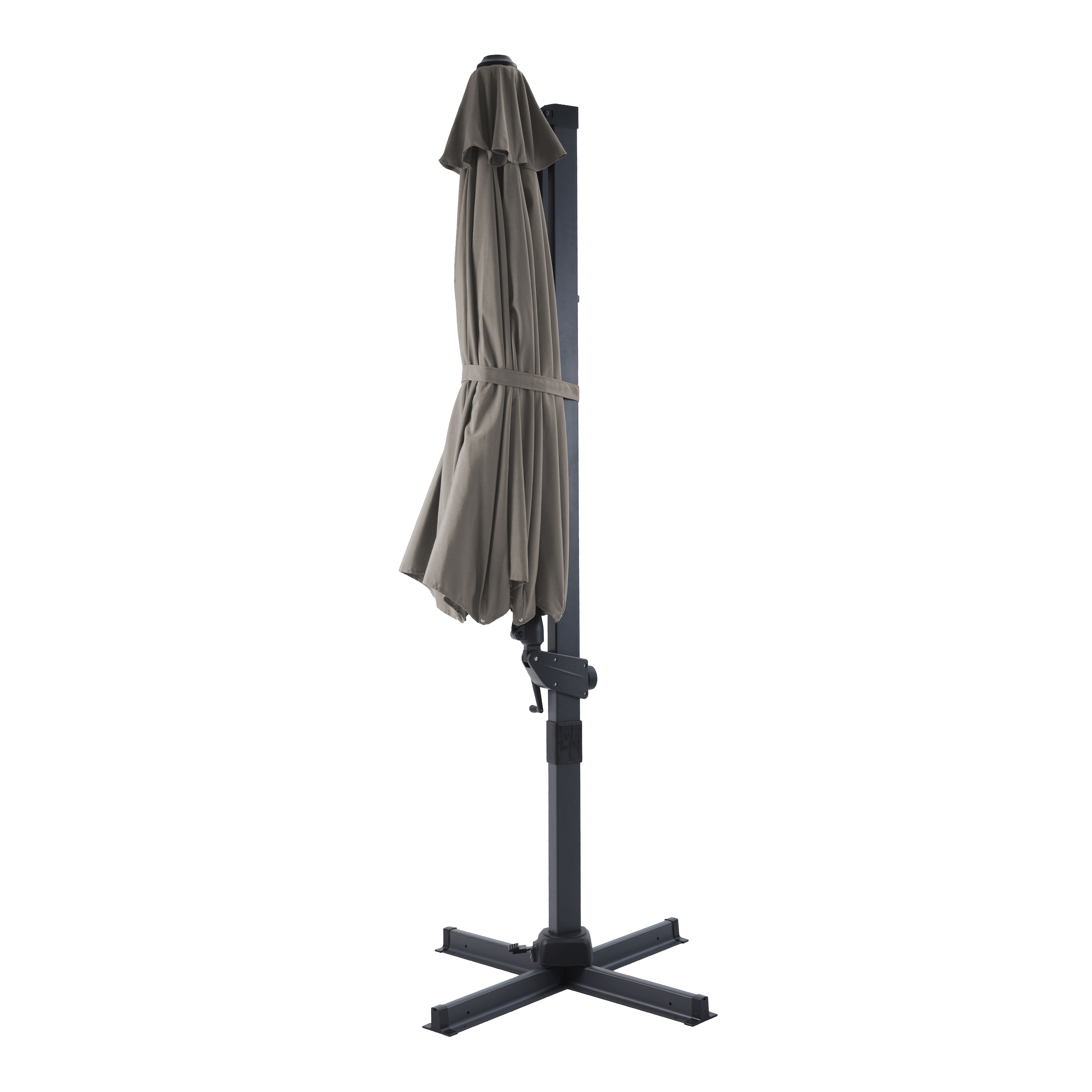 AXI Cyrus Premium Zweefparasol Ã˜ 300cm Antraciet/taupe