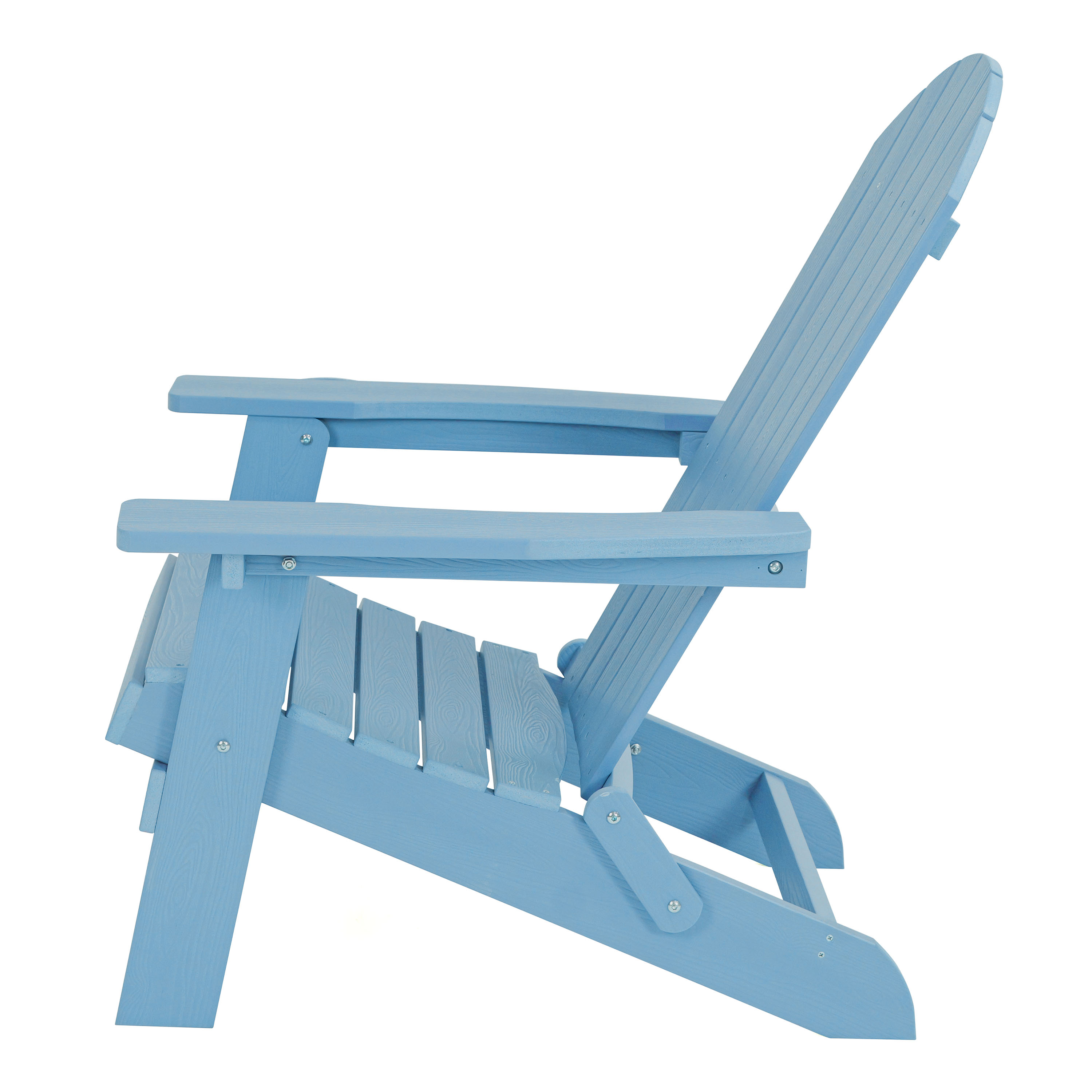 AXI Claire Folding Adirondack Chair Plastic Light Blue