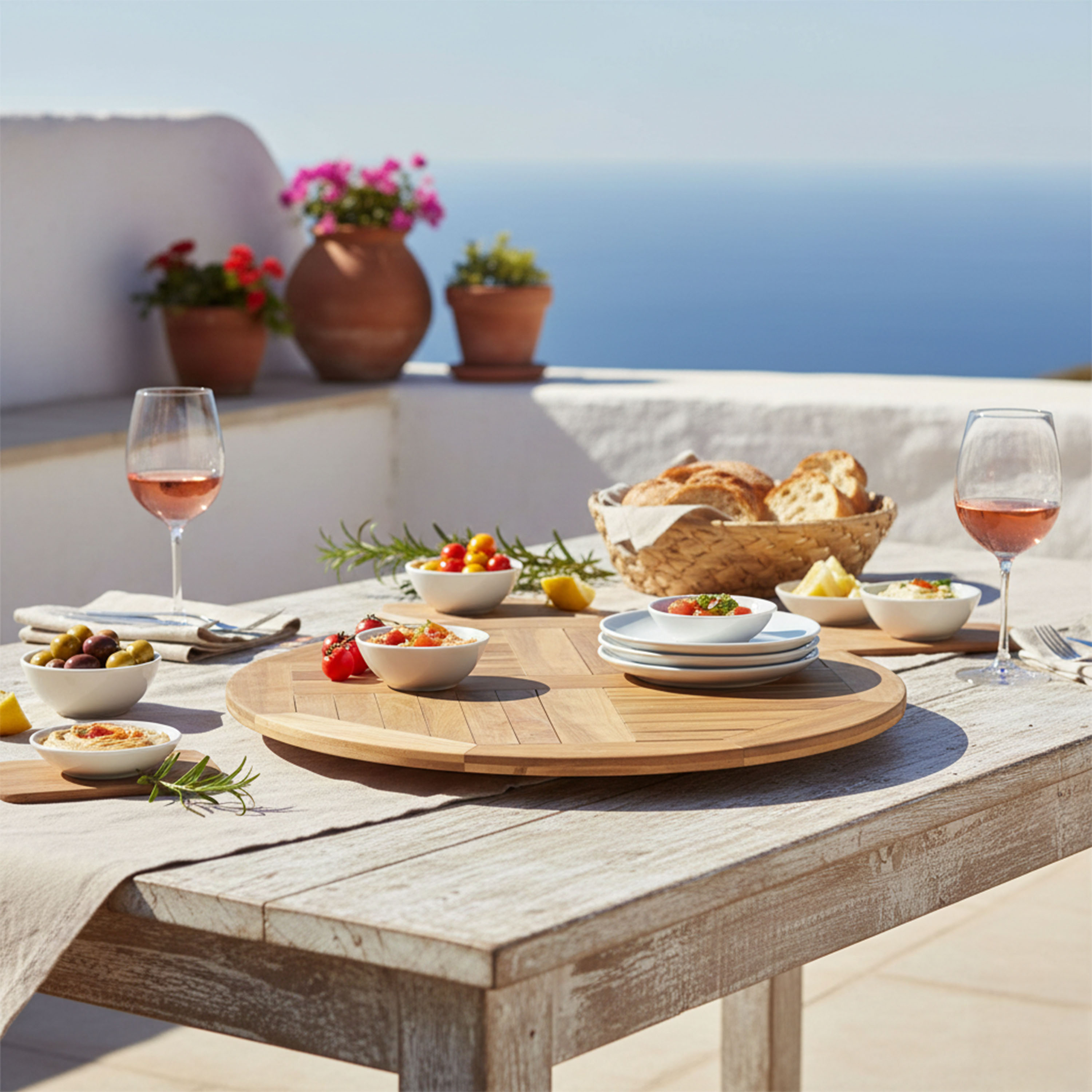 AXI Sari Teak Lazy Susan Ø 80 cm