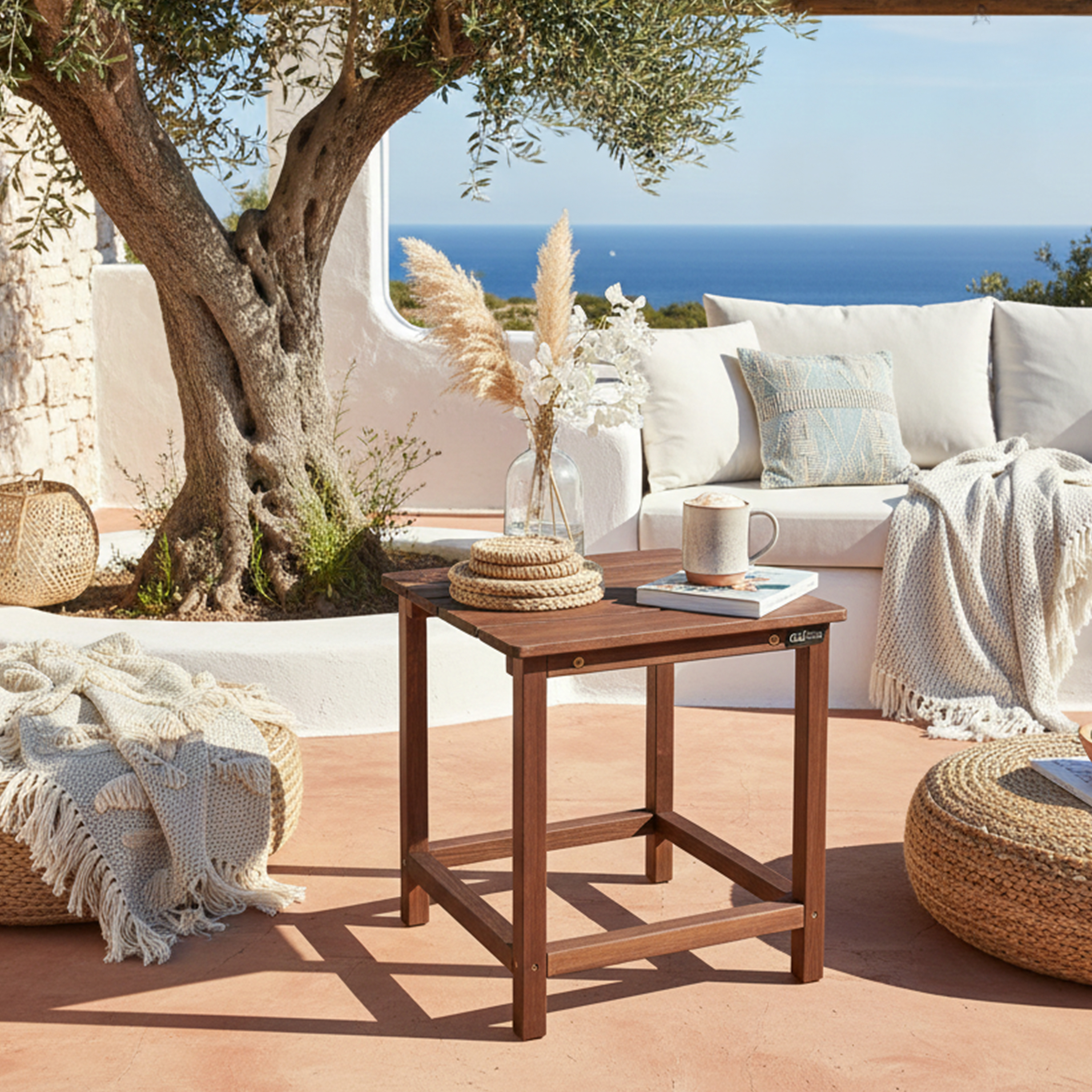 AXI Tess Side Table Coffee Brown