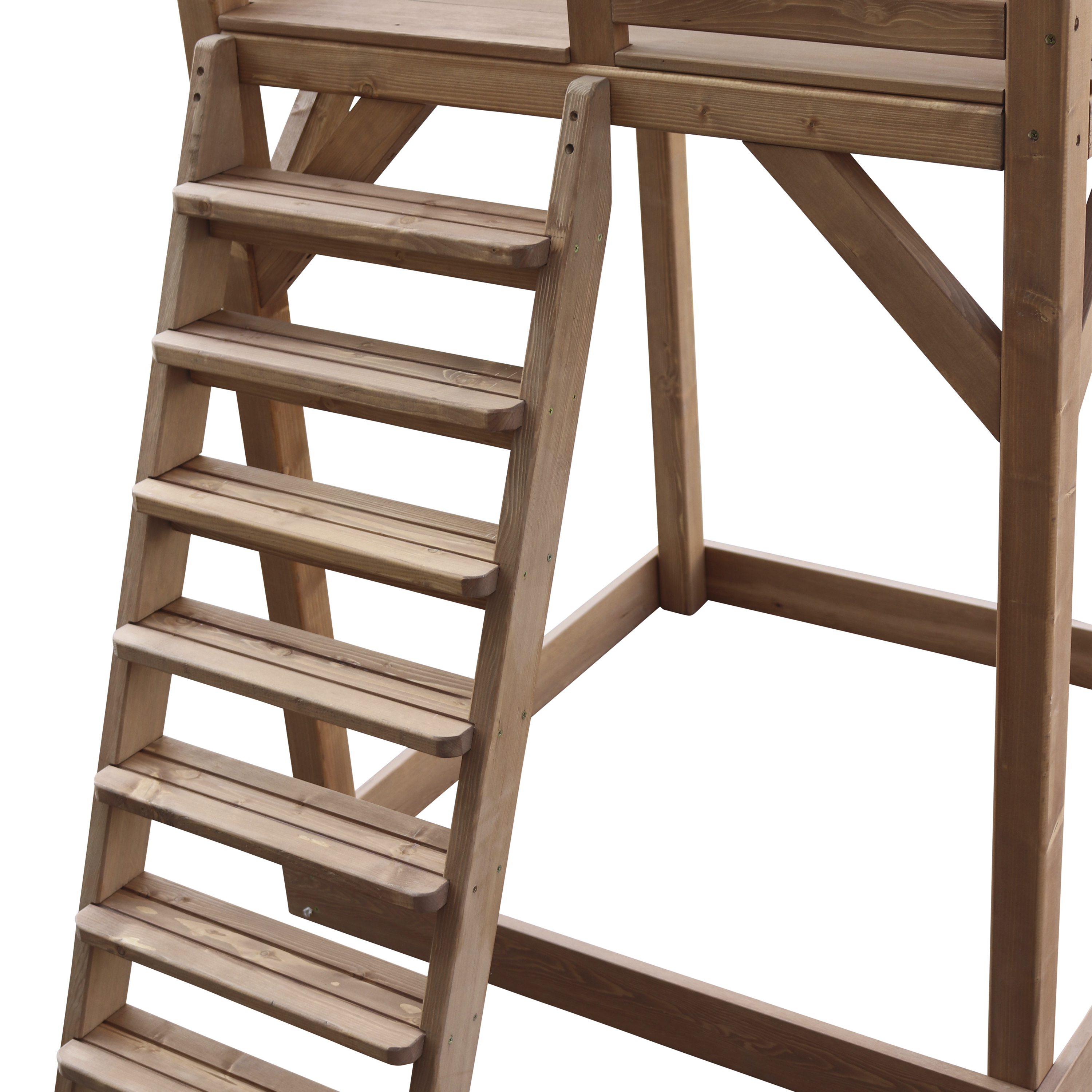 AXI Beach Tower with Roxy Nest Swing Set Brown - Green Slide