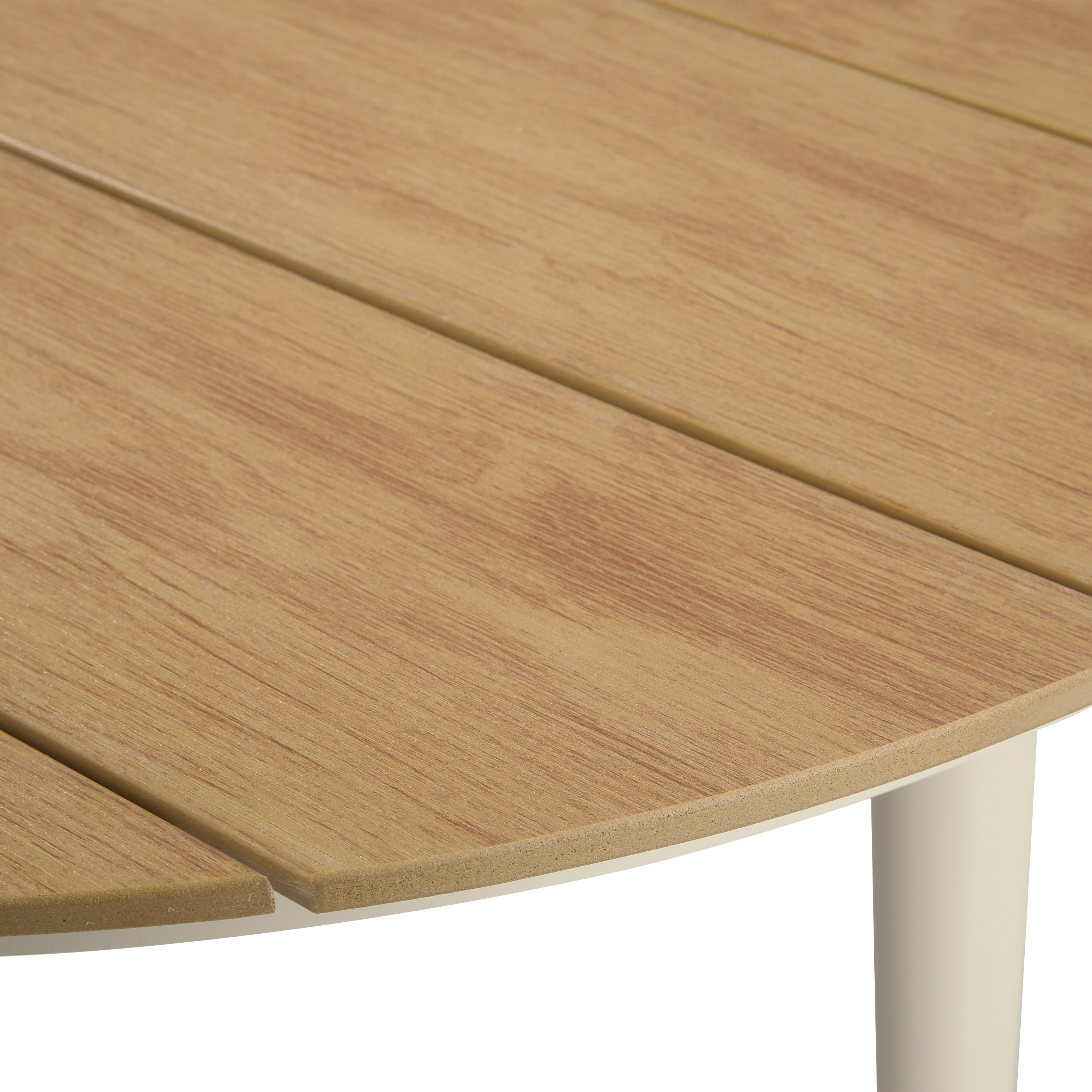 AXI Chay Garden Set with 8 Chairs – Beige with Polywood in Wood Effect