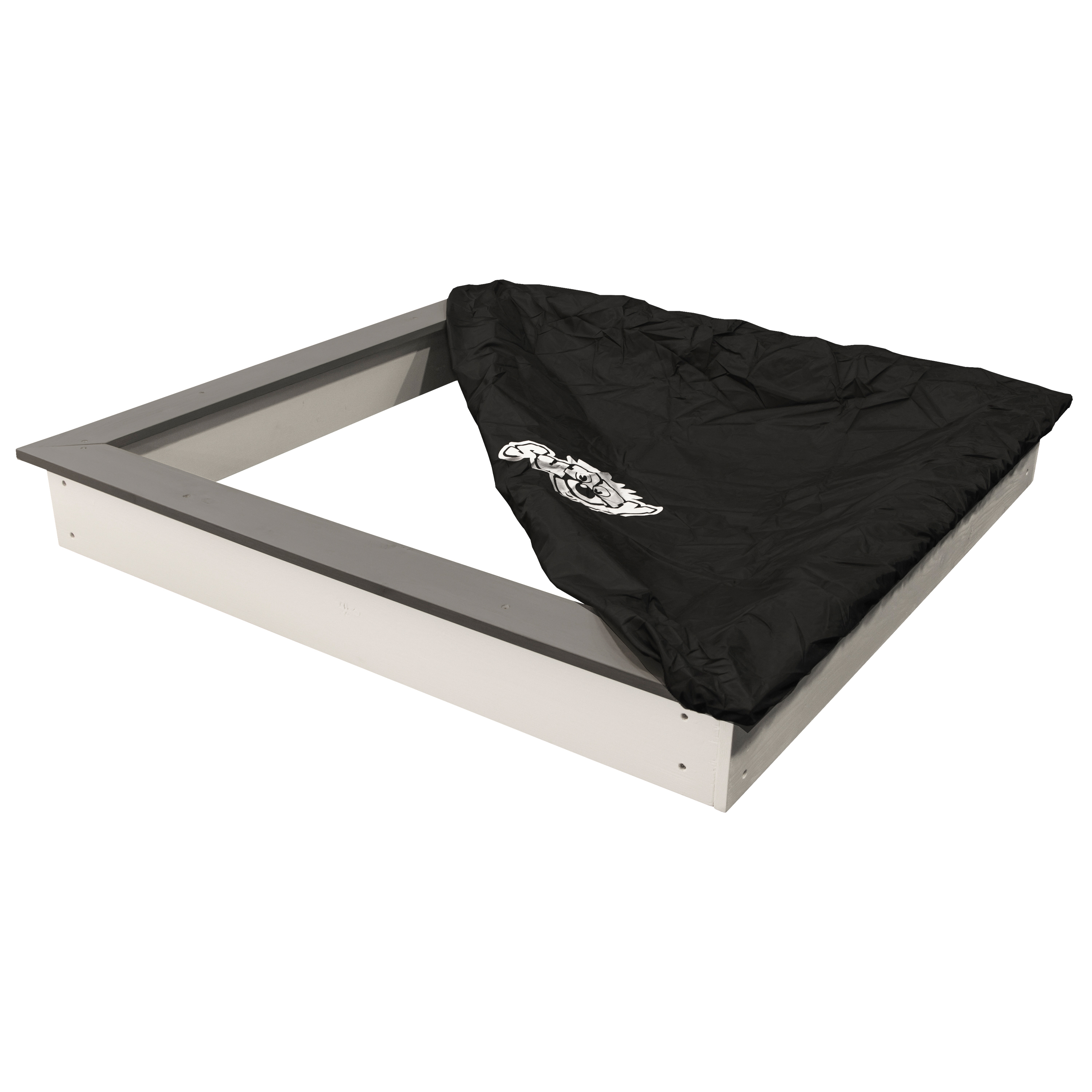 Sunny Sandy Sandbox - 127 x 127 cm - Grey/White
