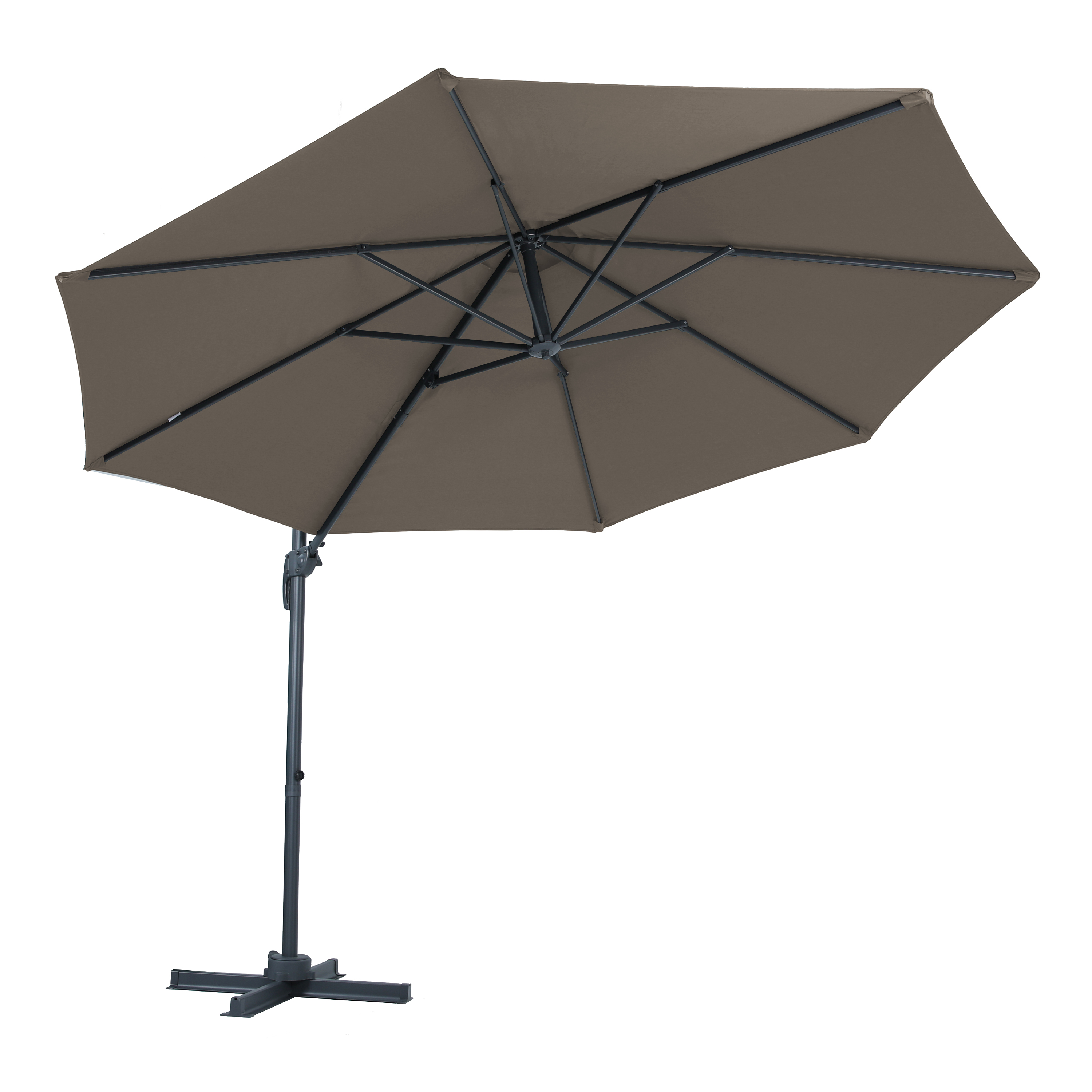 AXI Marisol Floating Parasol Ã˜ 300cm Anthracite/Taupe
